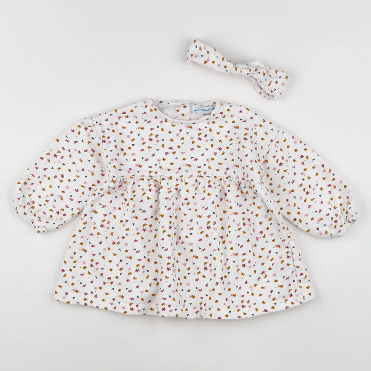 Vertbaudet - robe multicolore - 18 mois