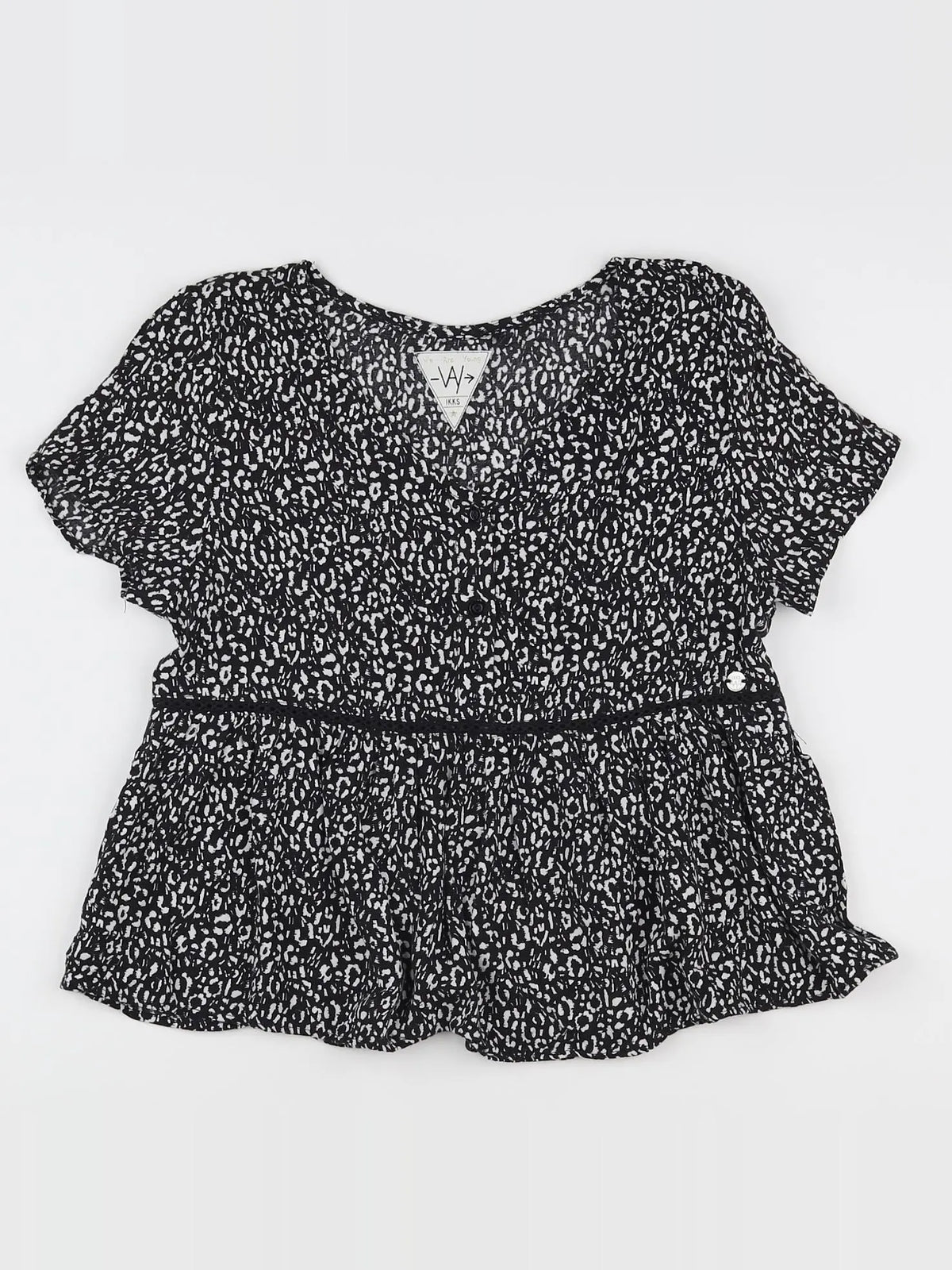 IKKS - blouse noir - 13 ans