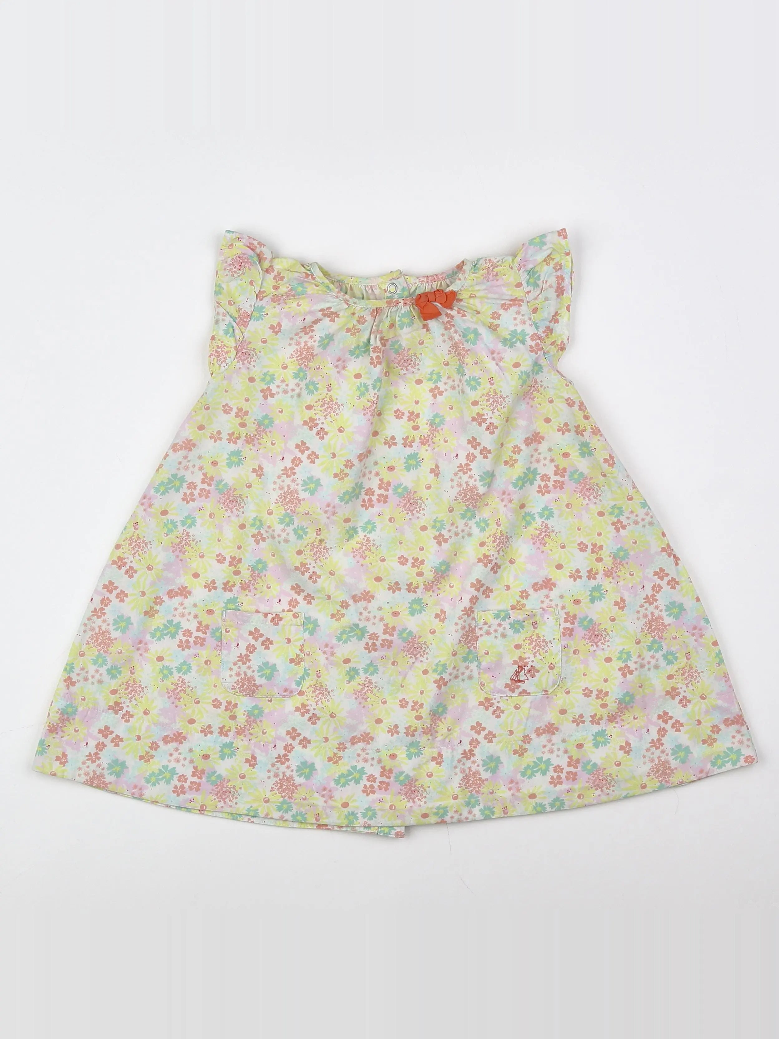 Petit Bateau - robe multicolore - 2 ans