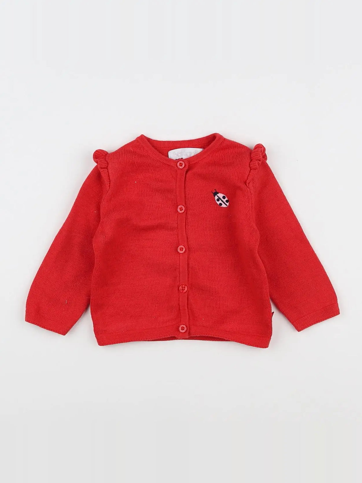 Cadet Rousselle - gilet rouge - 6 mois