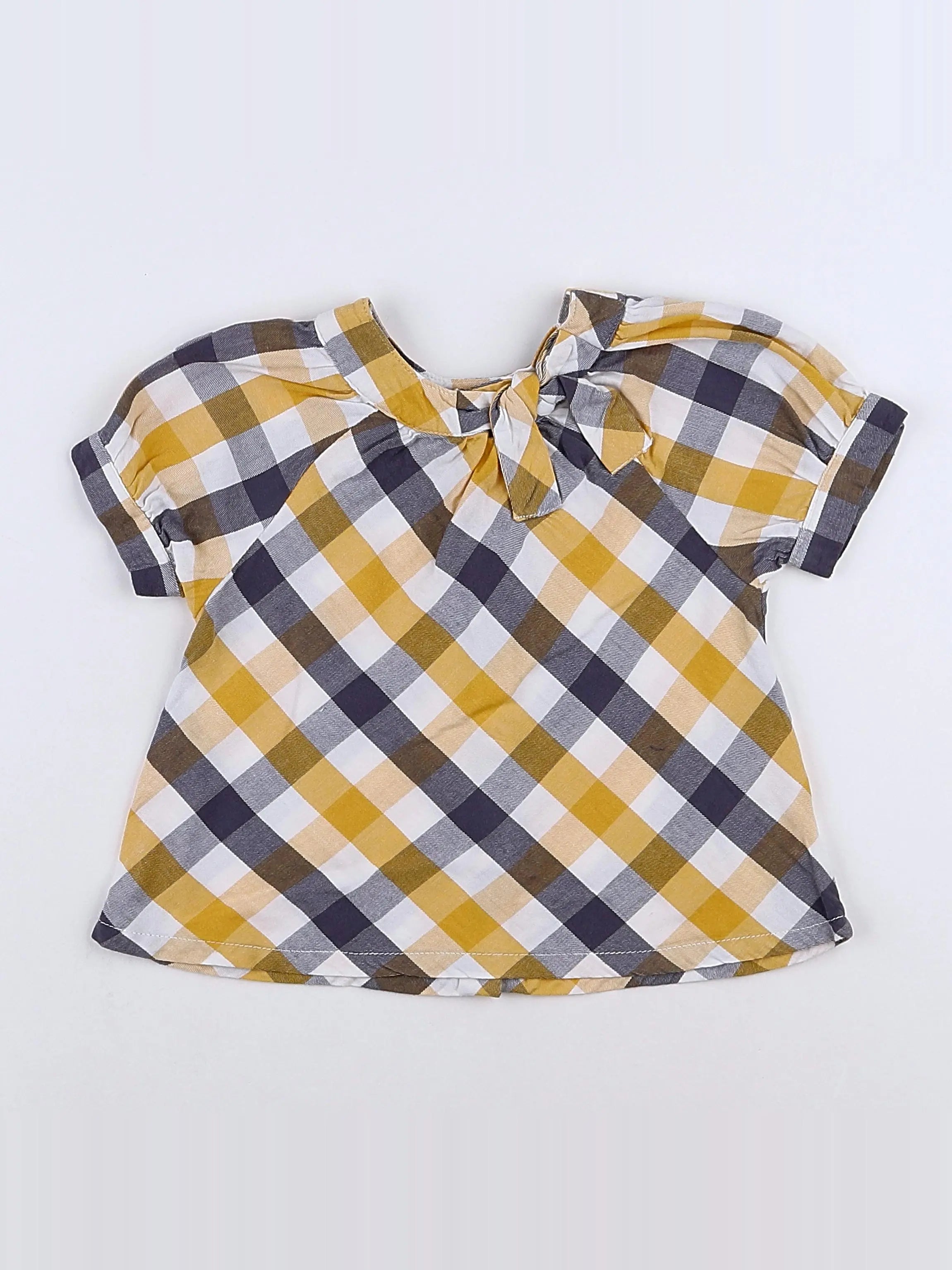 Vertbaudet - blouse jaune - 12 mois