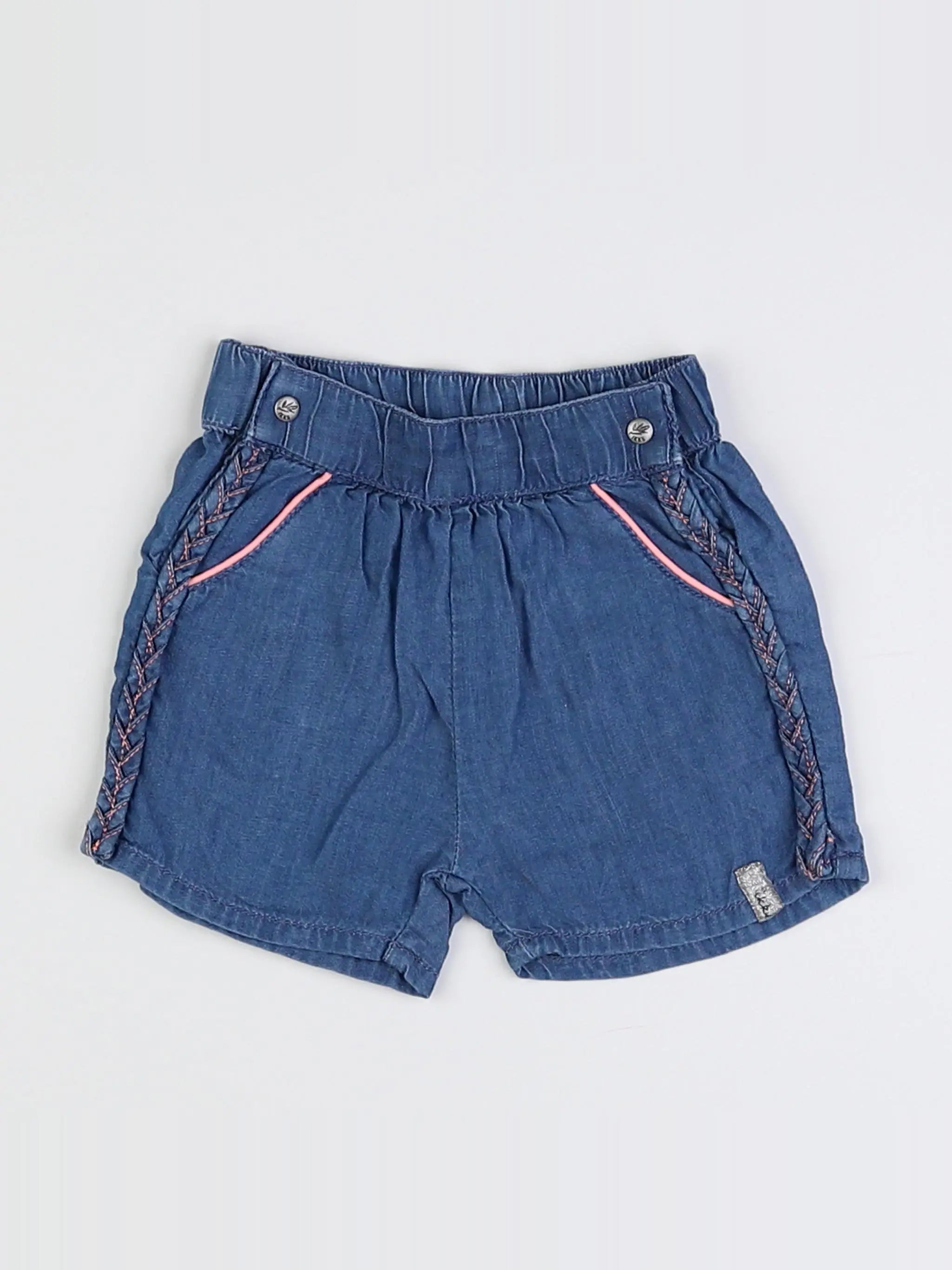 IKKS - short bleu - 3 mois