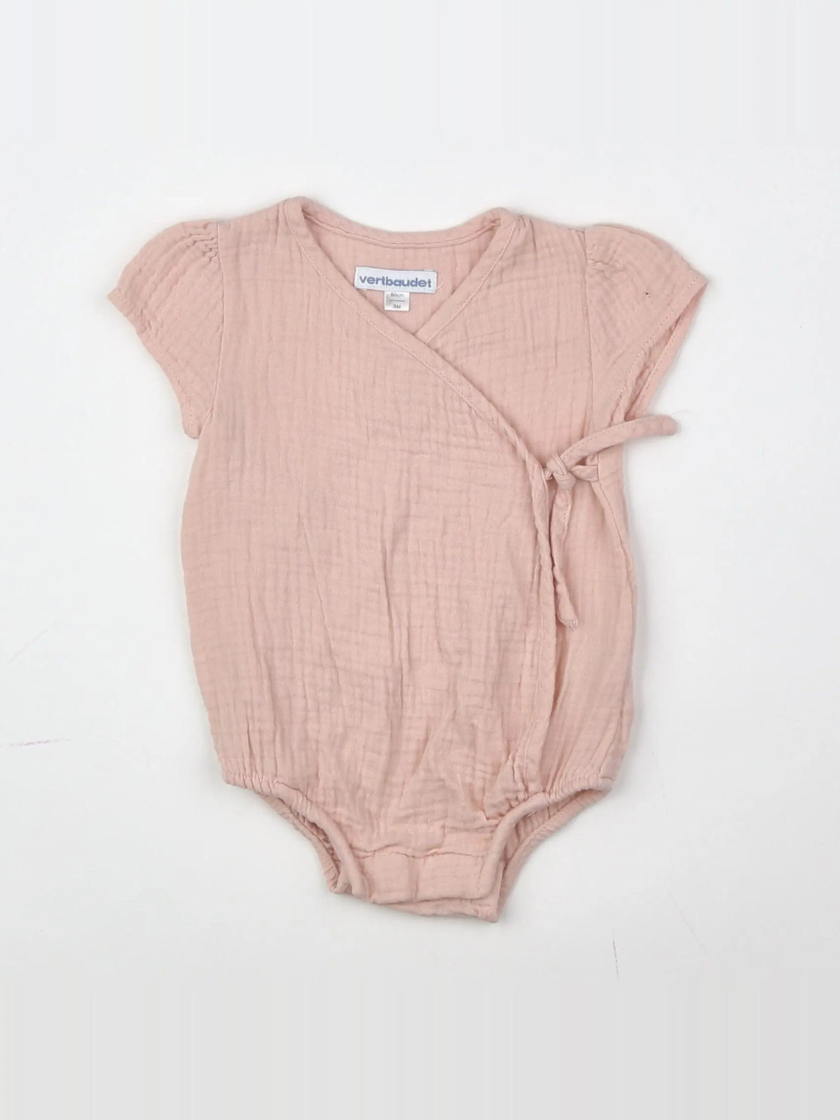 Vertbaudet - combinaison rose - 3 mois