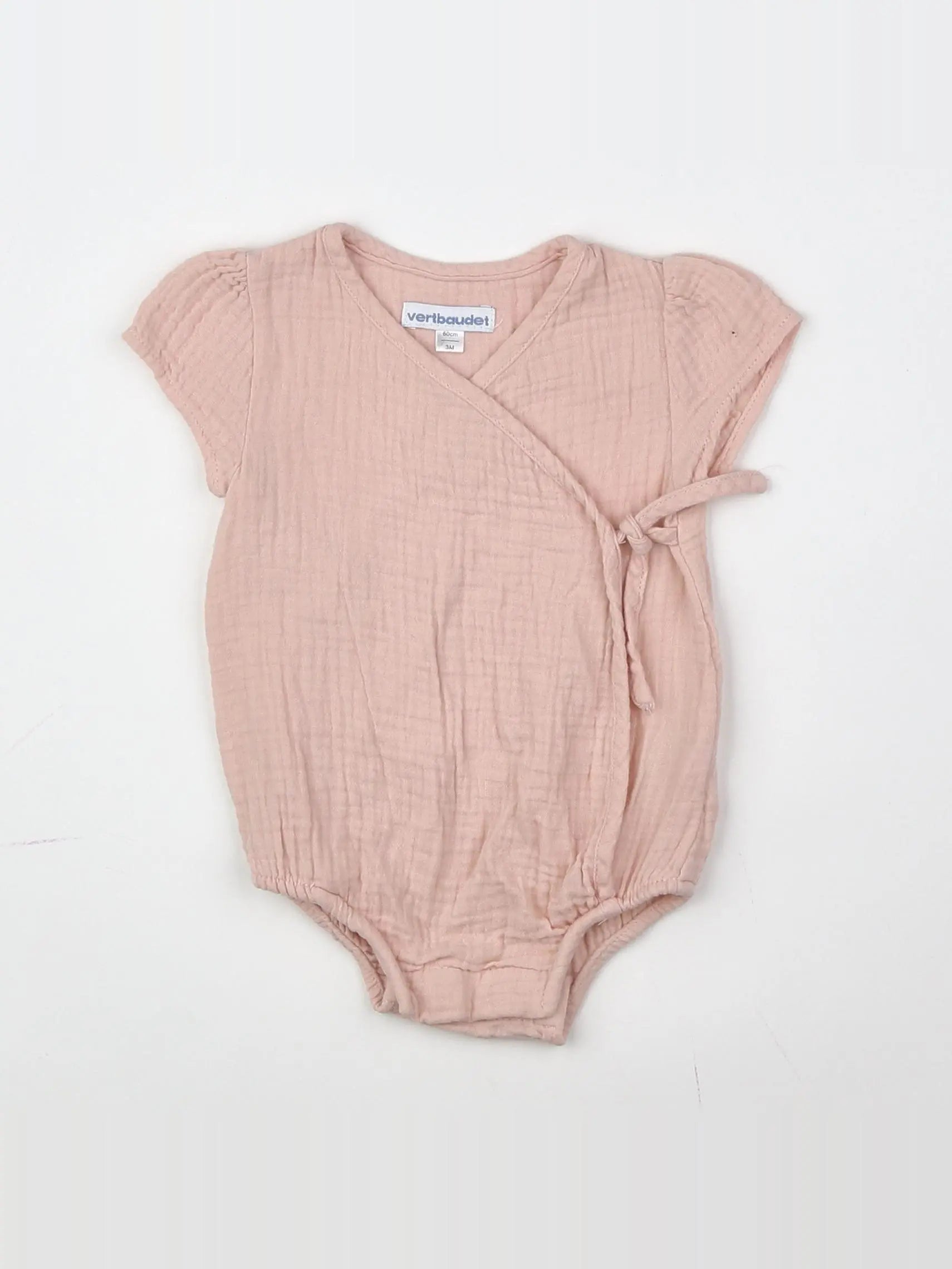 Vertbaudet - combinaison rose - 3 mois