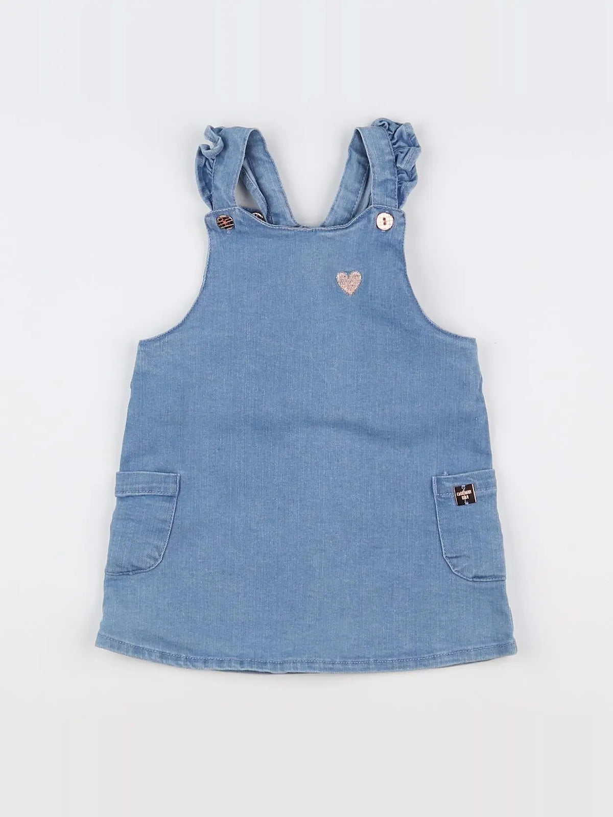 Carrément Beau - robe bleu - 12 mois