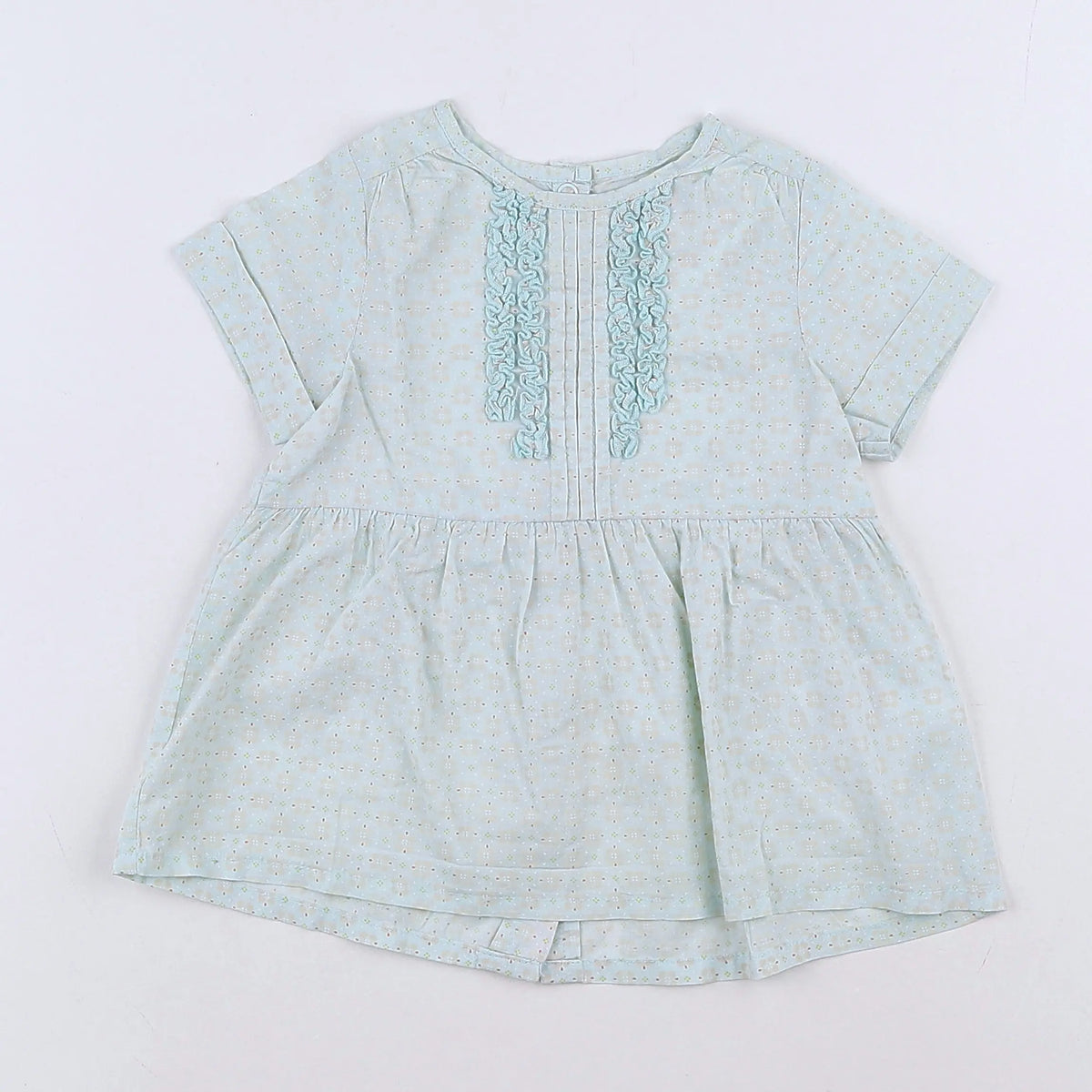 Vertbaudet - blouse vert - 18 mois
