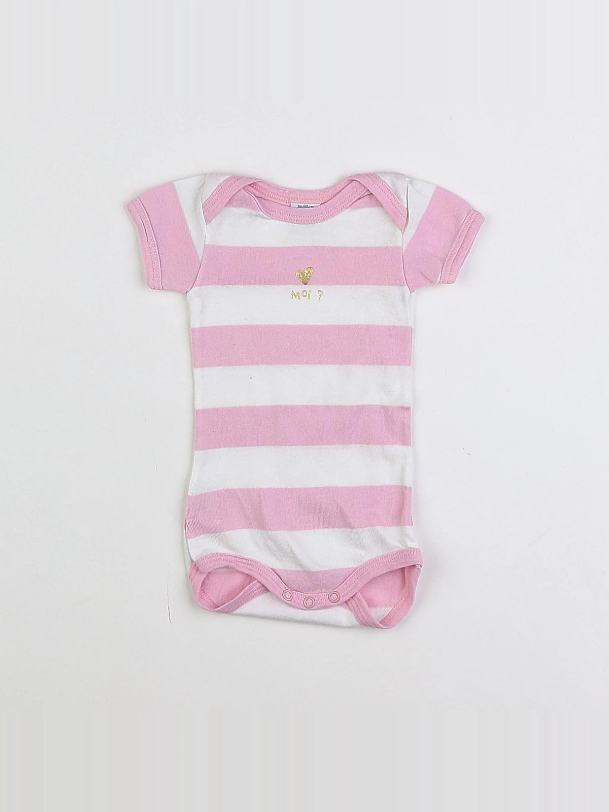 Petit Bateau - body blanc - 3 mois