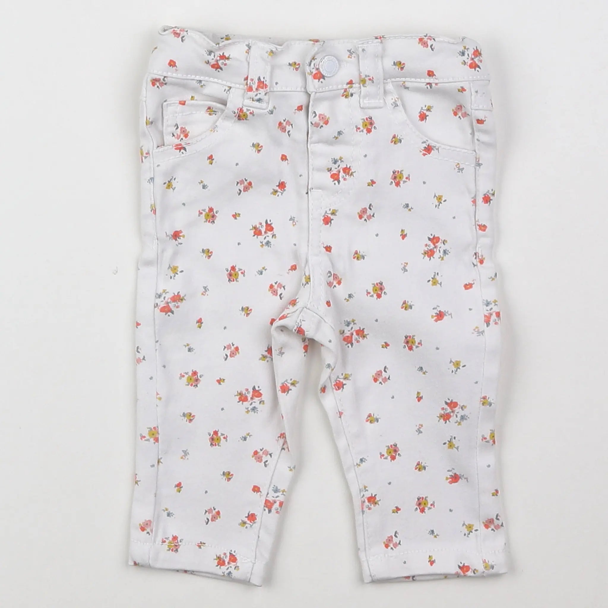 Vertbaudet - pantalon blanc - 3 mois