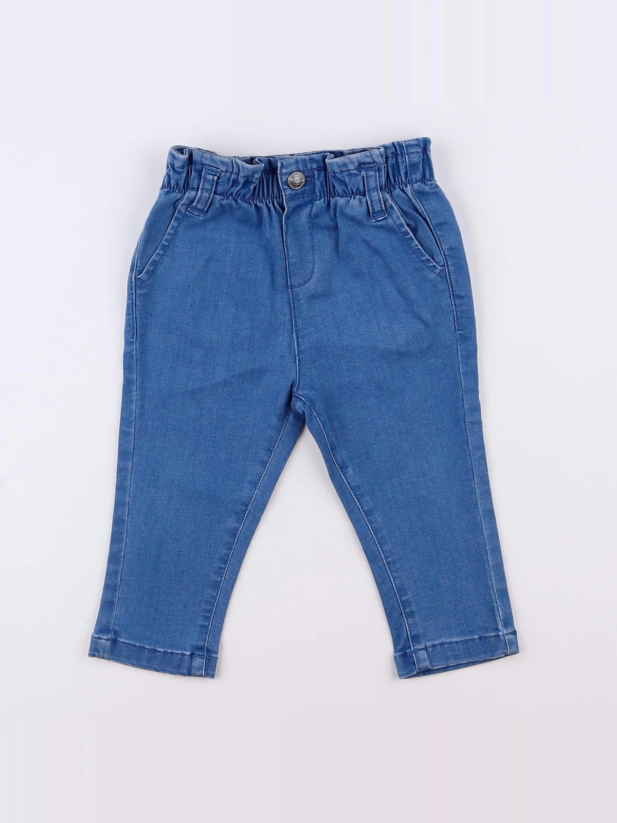 Vertbaudet - jegging bleu - 9 mois