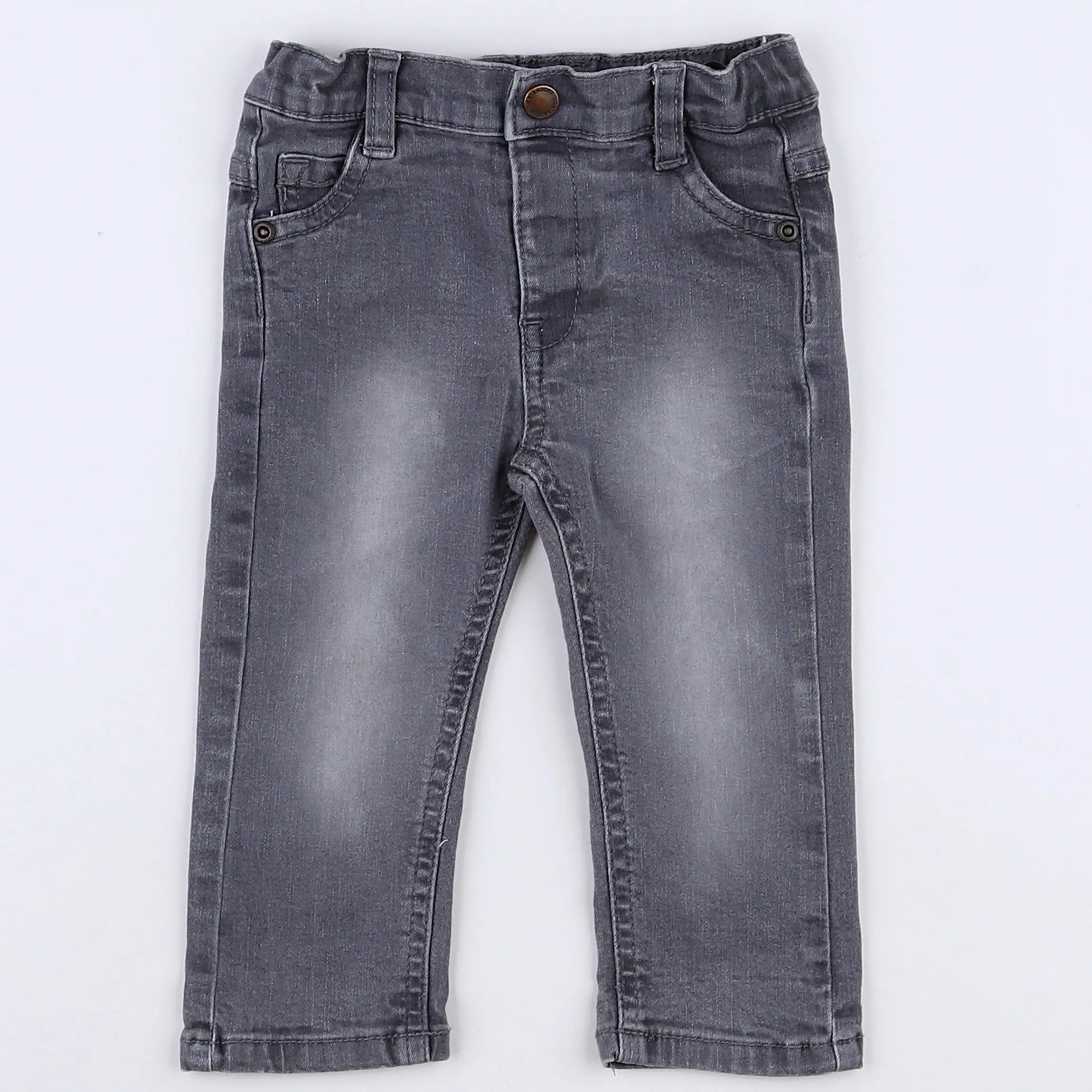 Vertbaudet - jean gris - 12 mois