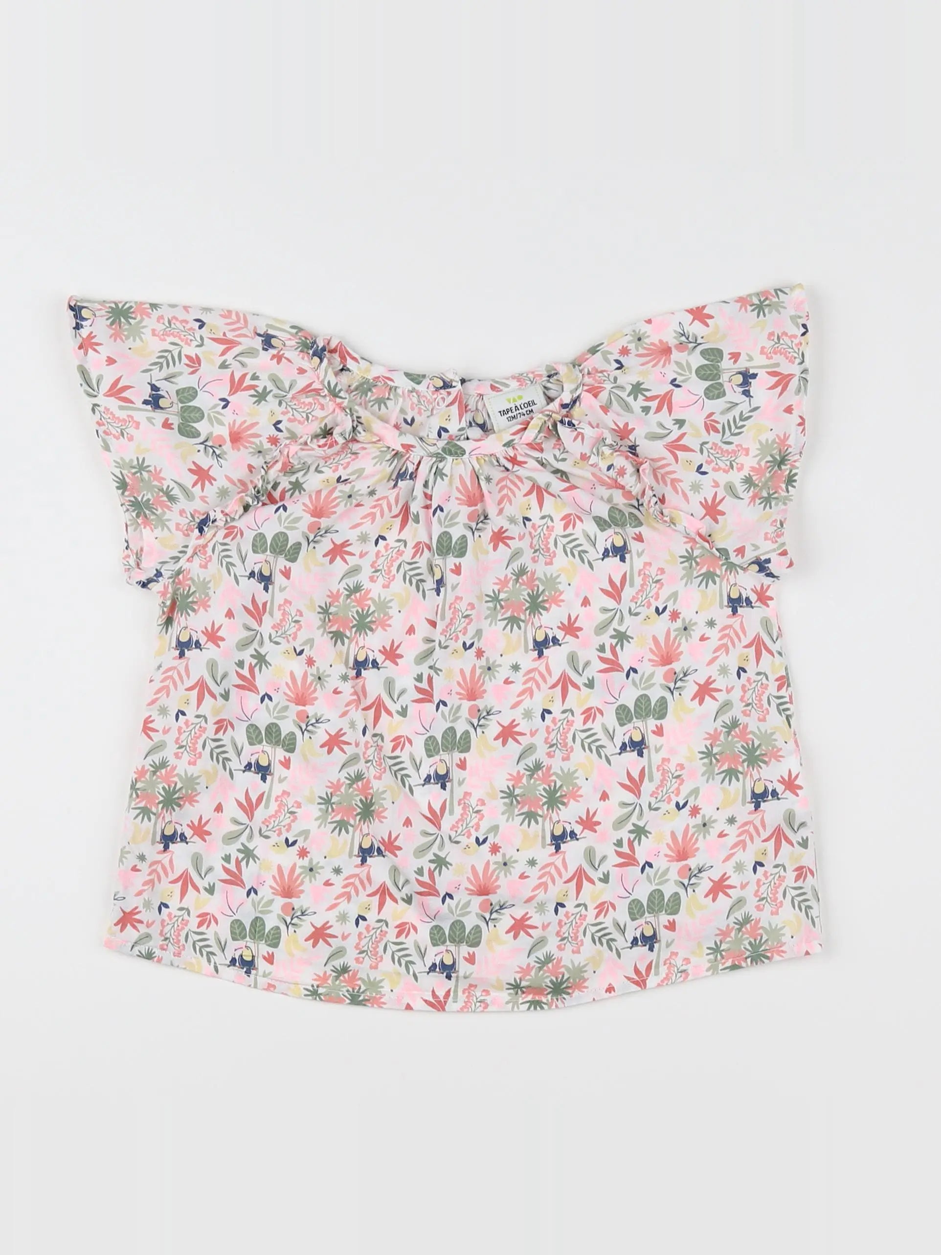 Tape à l'oeil - blouse multicolore - 12 mois