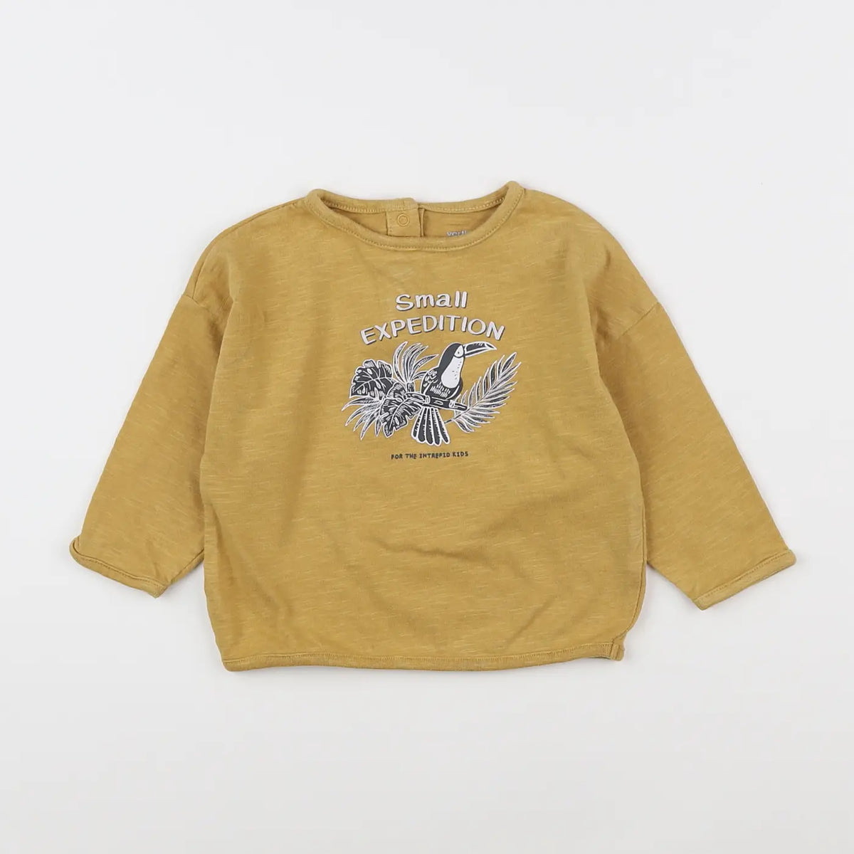 Vertbaudet - tee-shirt jaune - 12 mois