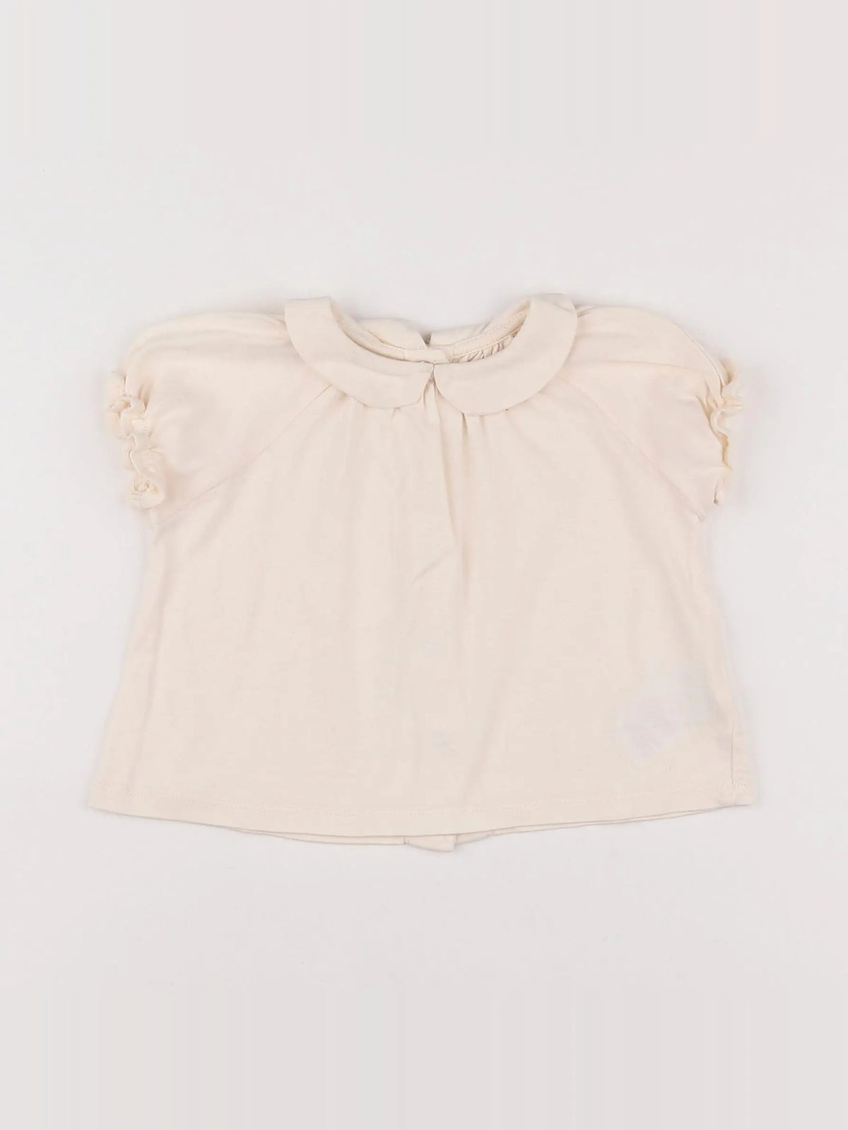 Vertbaudet - tee-shirt beige - 9 mois