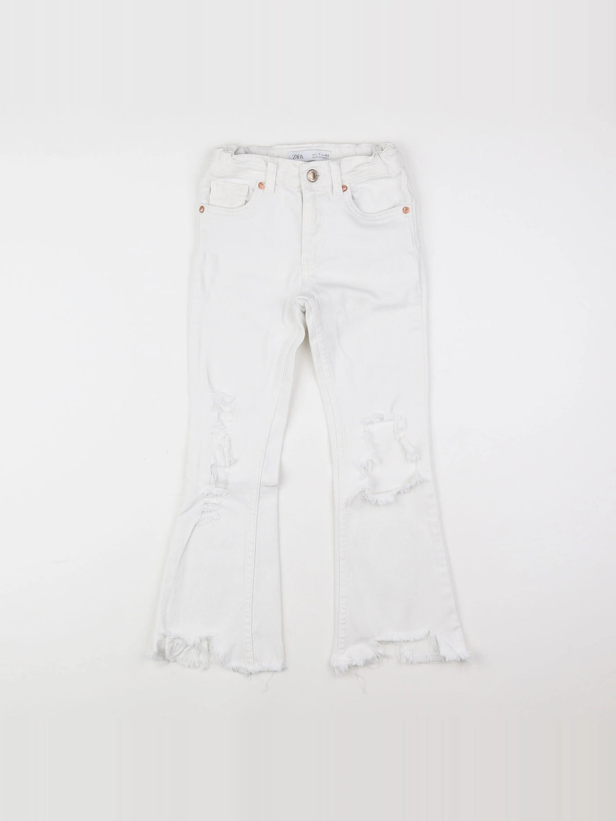 Zara - jean blanc - 7 ans