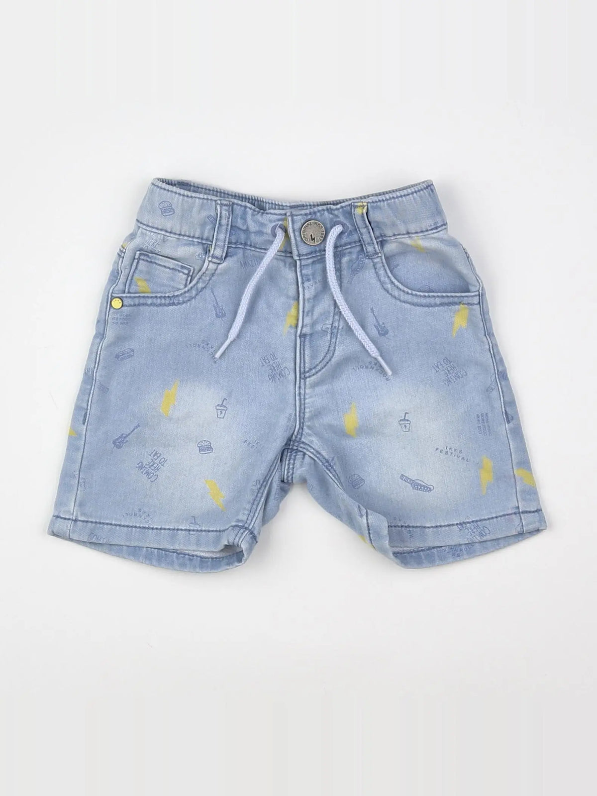 IKKS - short bleu - 12 mois
