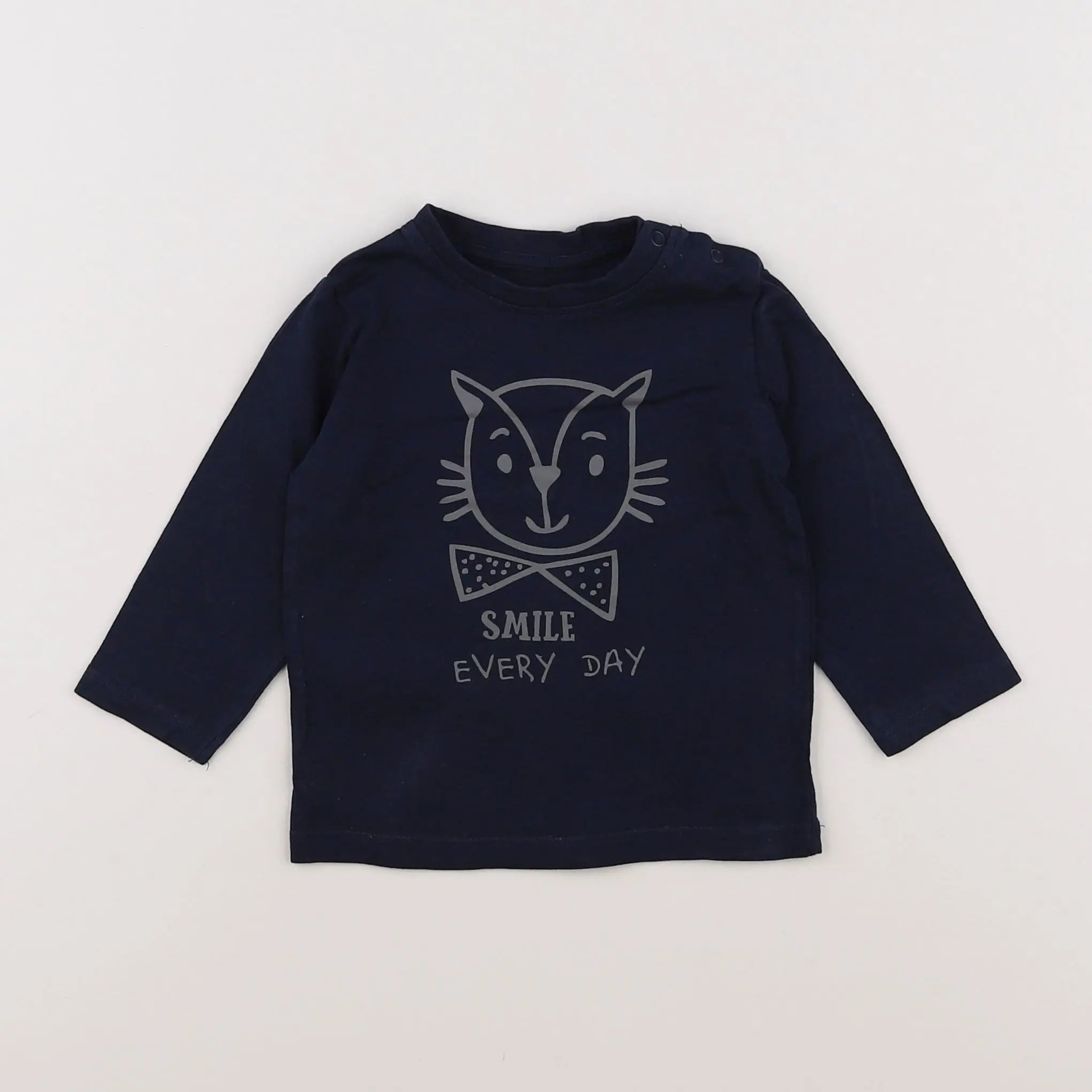 Vertbaudet - tee-shirt bleu - 6 mois