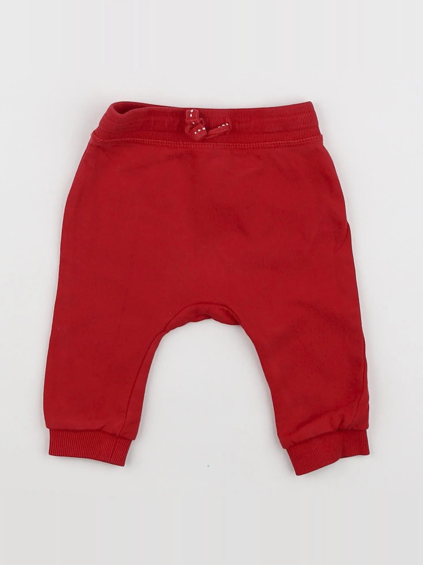 H&M - jogging rouge - 3/6 mois