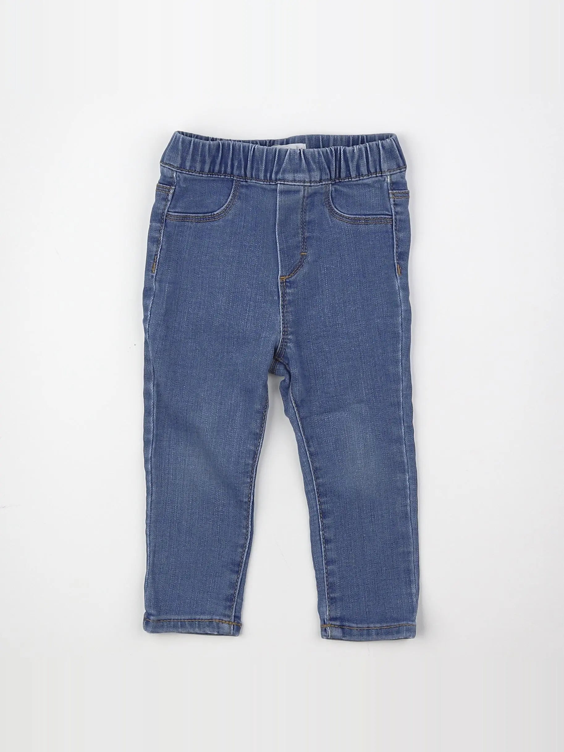 Mango - jegging bleu - 9/12 mois