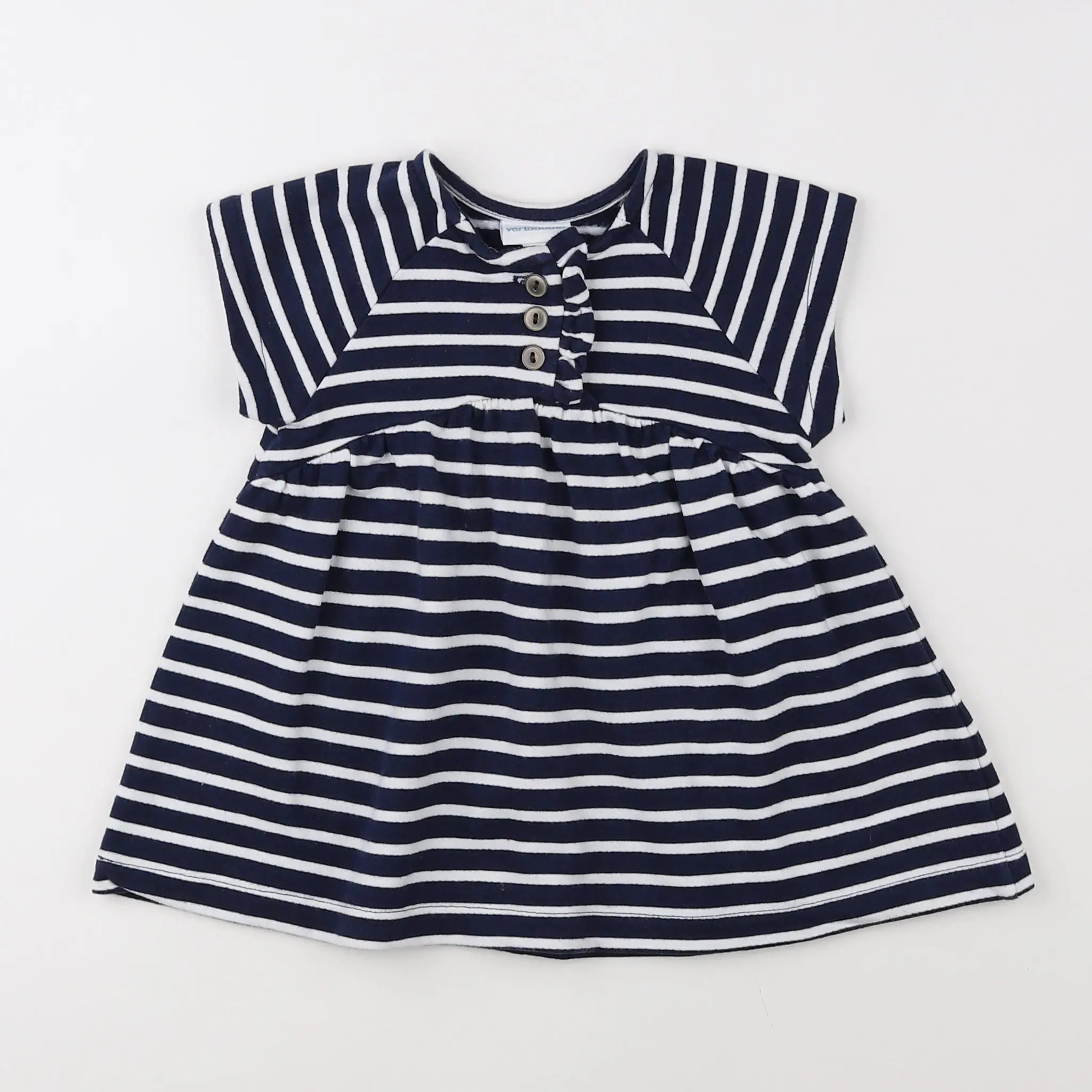Vertbaudet - robe bleu - 9 mois