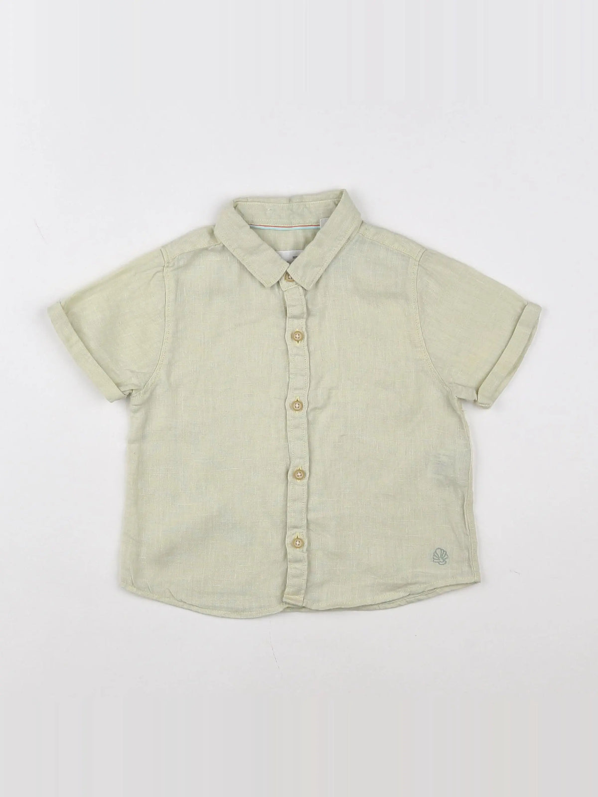 Zara - chemise jaune - 9/12 mois