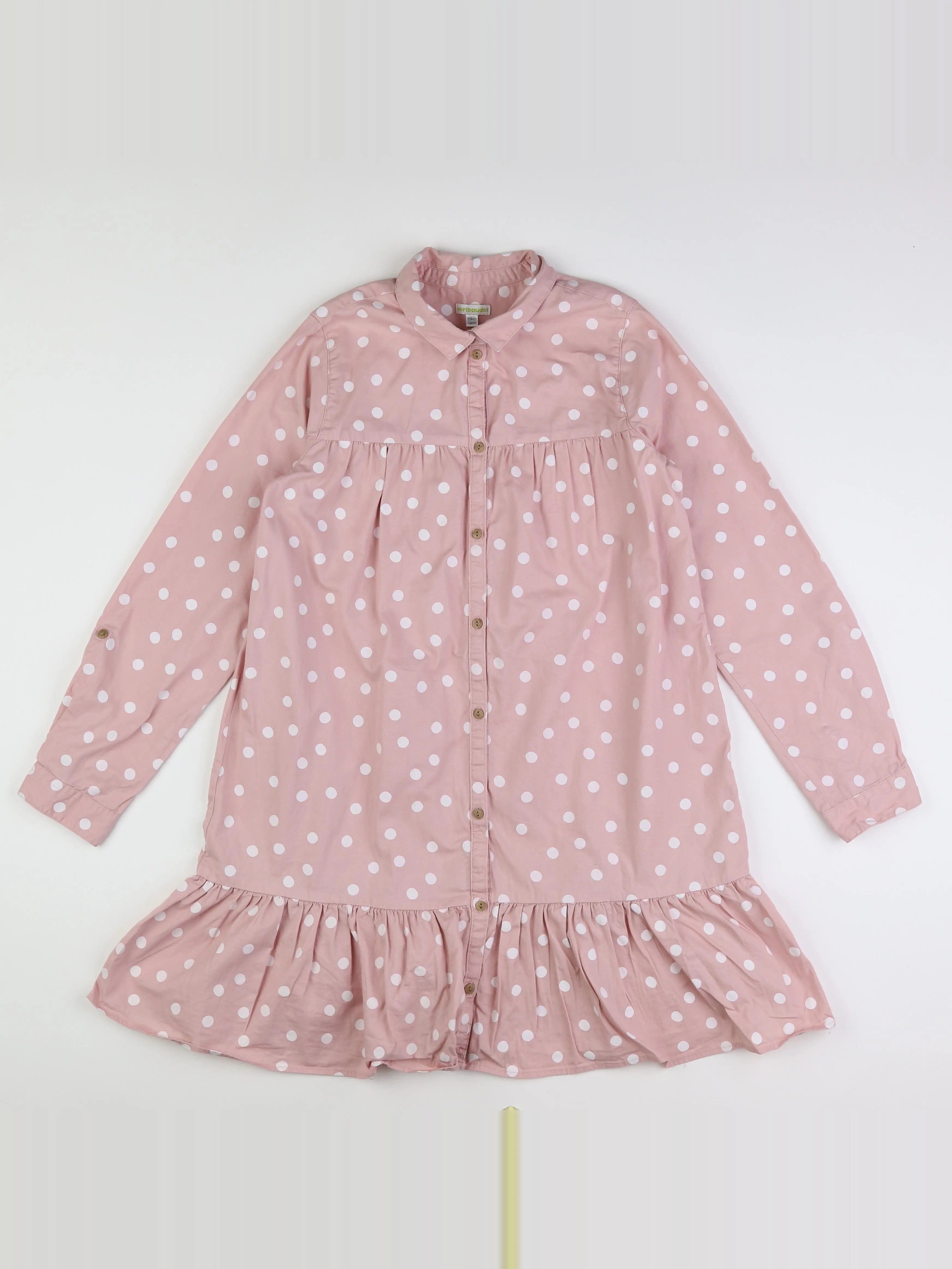 Vertbaudet - robe rose - 14 ans