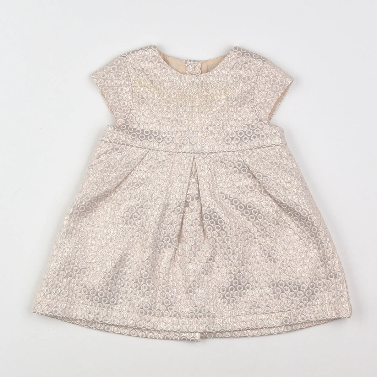 Vertbaudet - robe beige - 9 mois