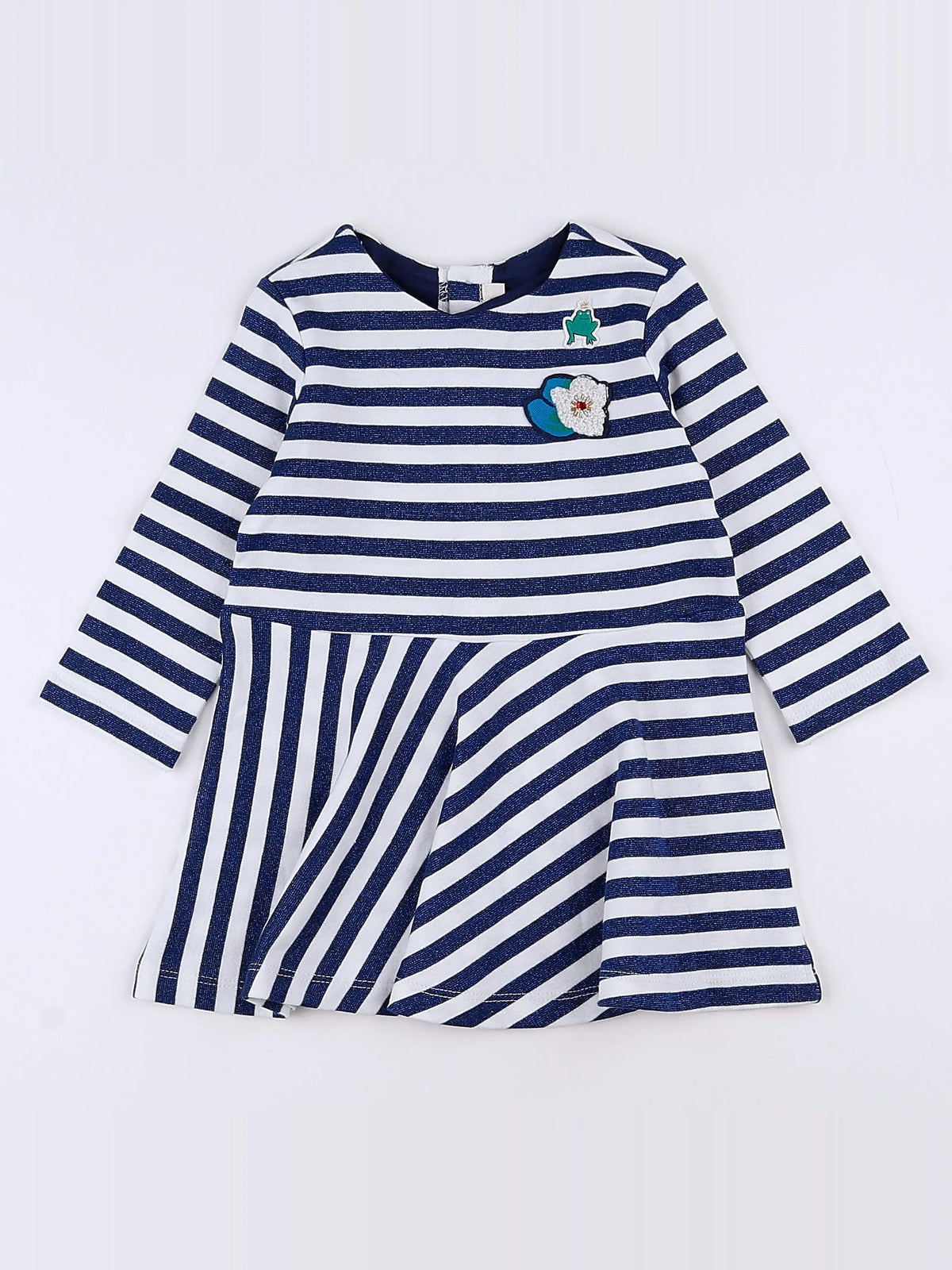 Catimini - robe blanc, bleu - 18 mois