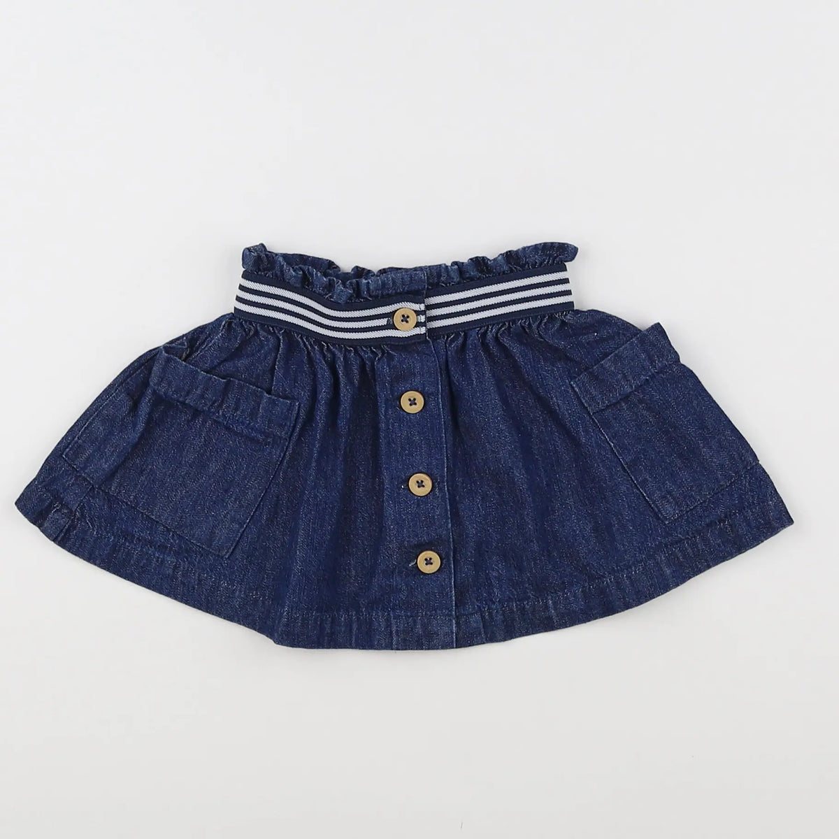 Vertbaudet - jupe bleu - 12 mois