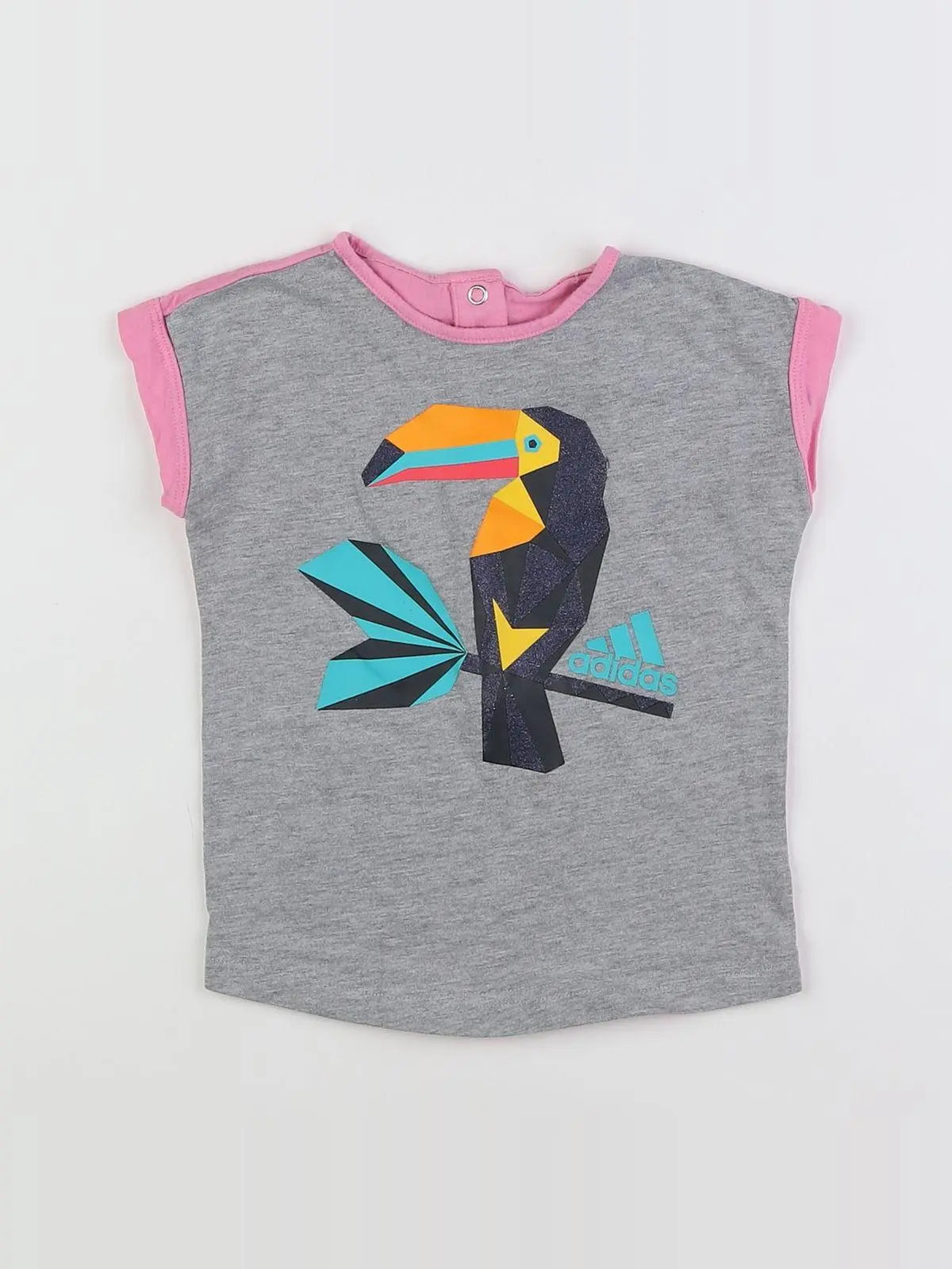 Adidas - tee-shirt gris - 9/12 mois