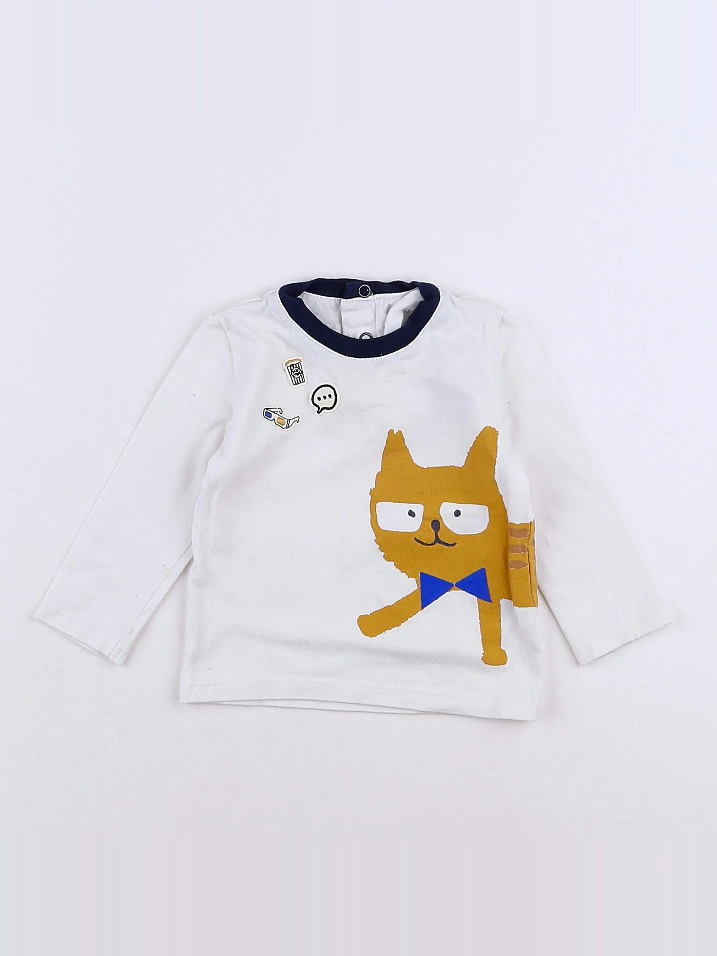 Catimini - tee-shirt blanc - 12 mois