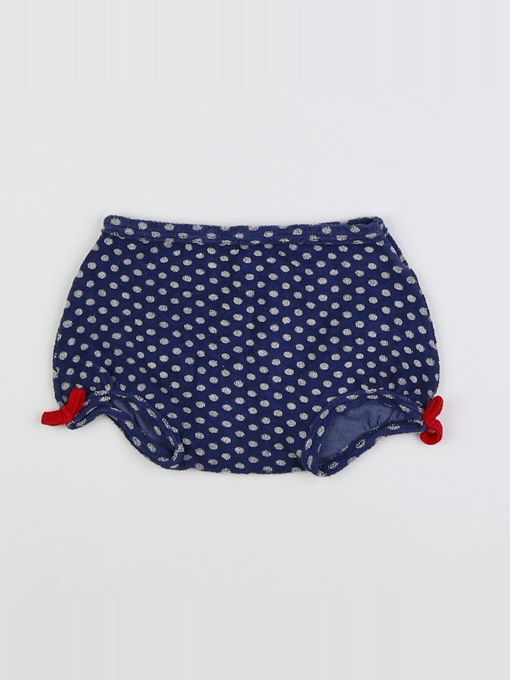 Petit Bateau - short bleu, blanc - 6 mois
