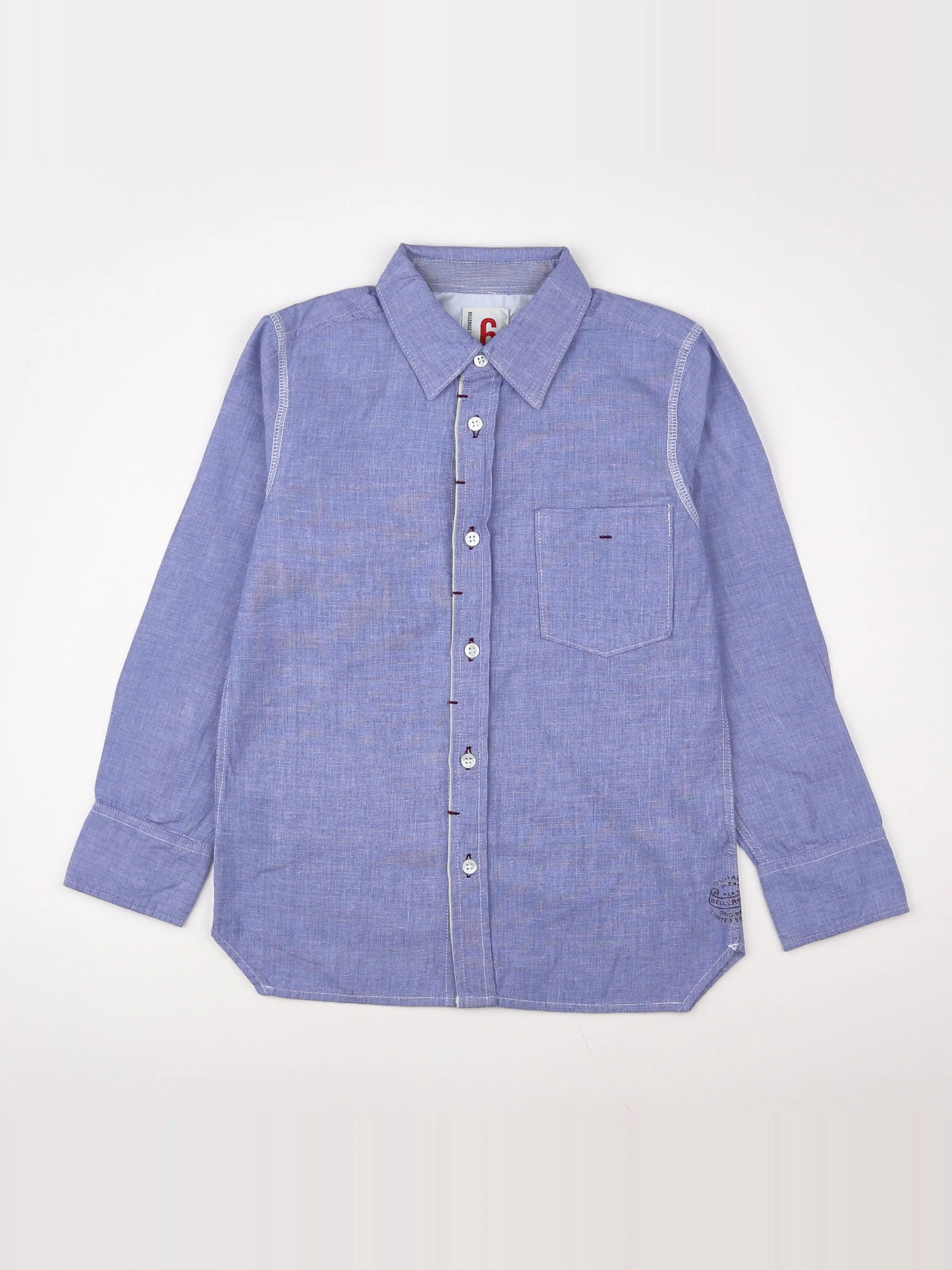 Bellerose - chemise bleu (état neuf) - 6 ans