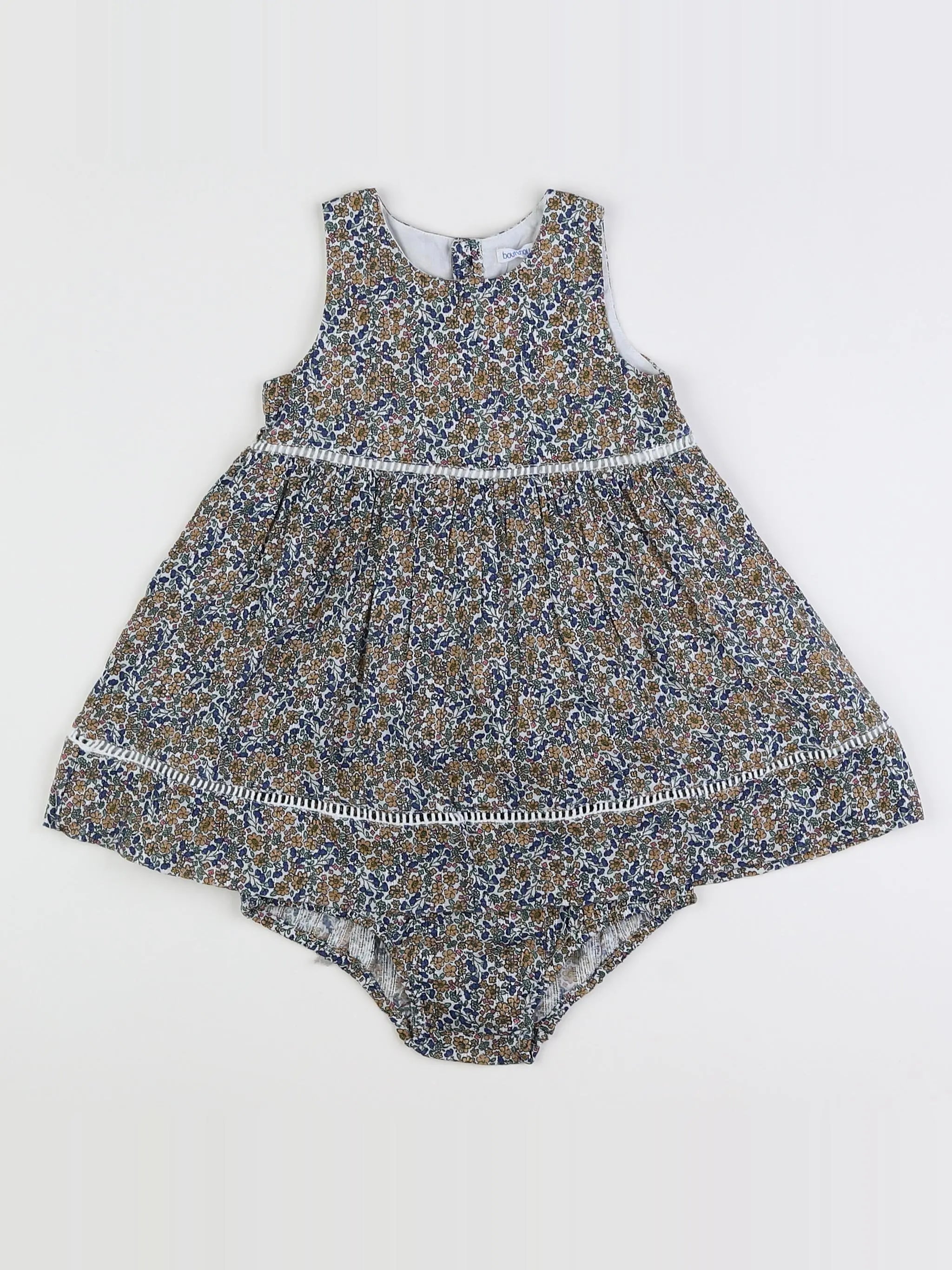 Boutchou - robe multicolore - 12 mois