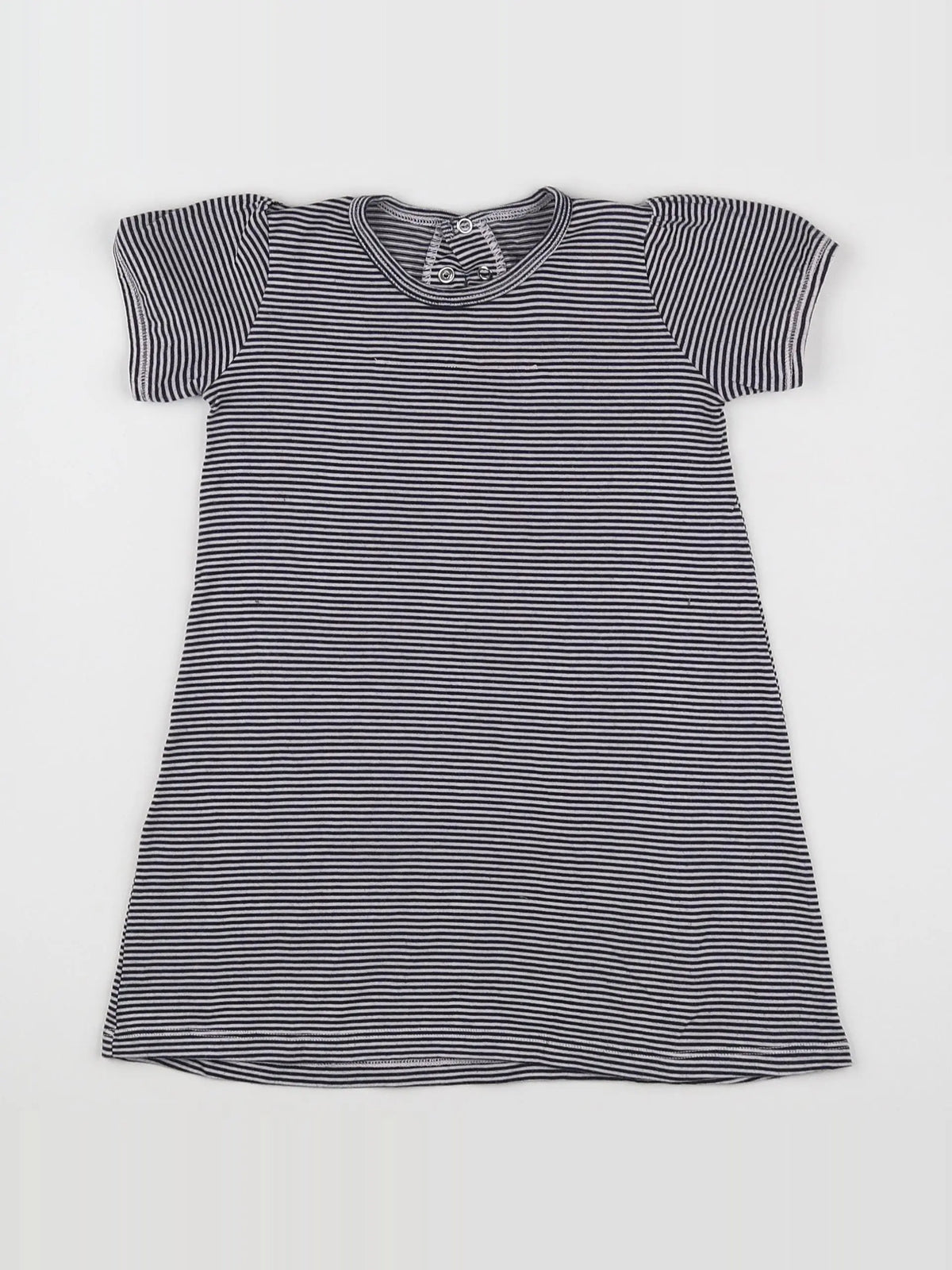 Petit Bateau - robe bleu - 12 mois