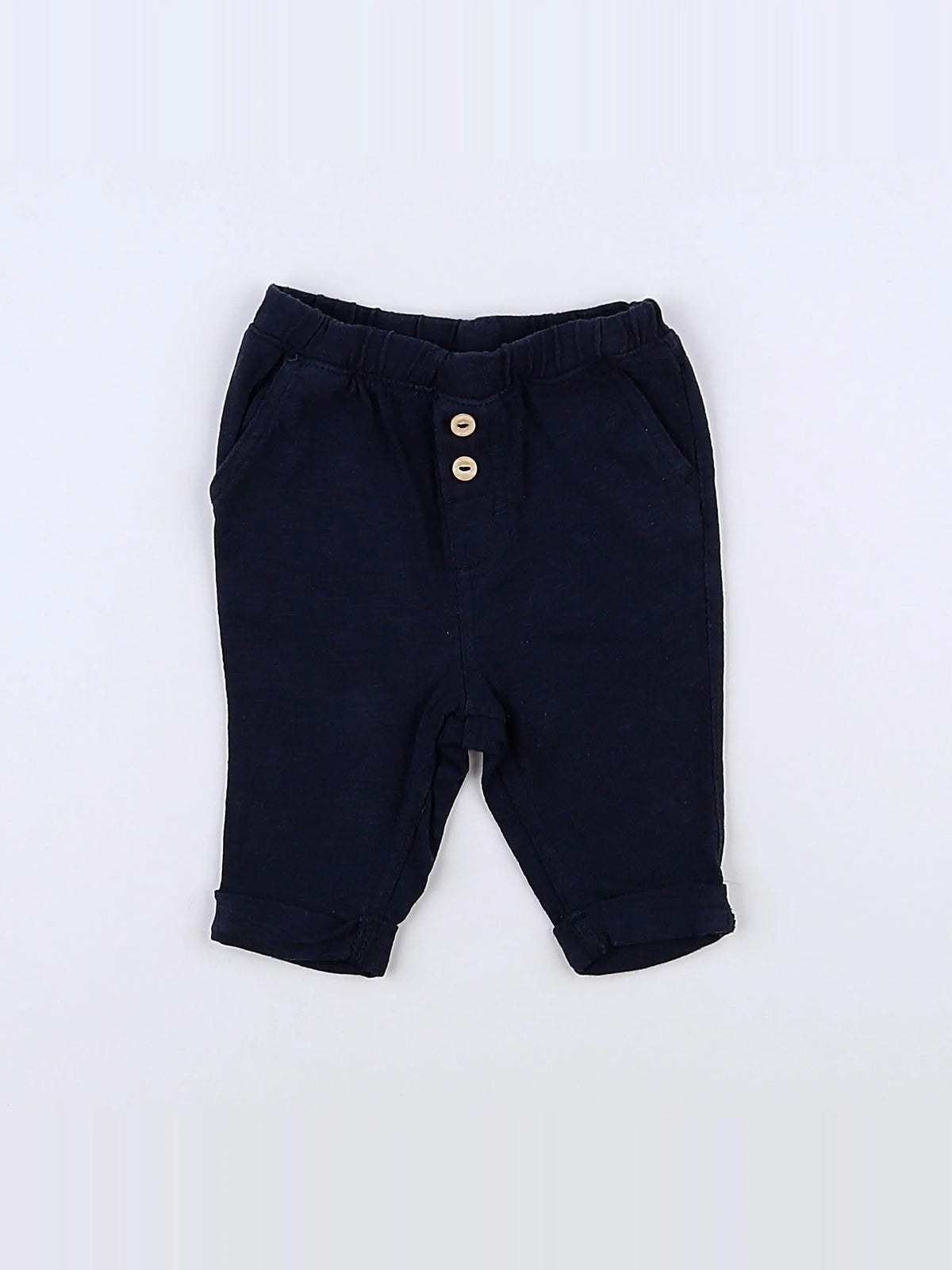 H&M - pantalon bleu - 3 mois