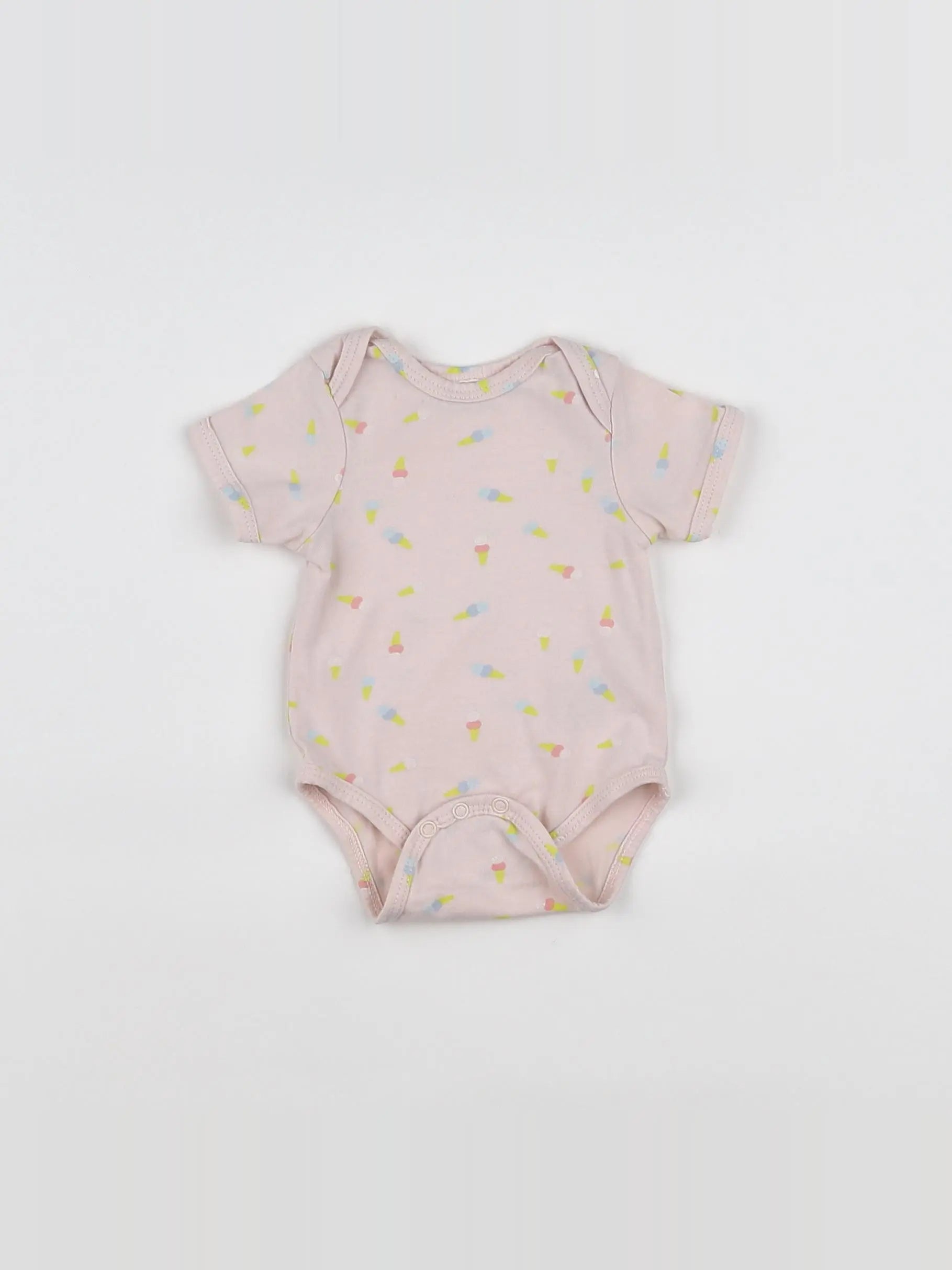 Vertbaudet - body rose - 1 mois