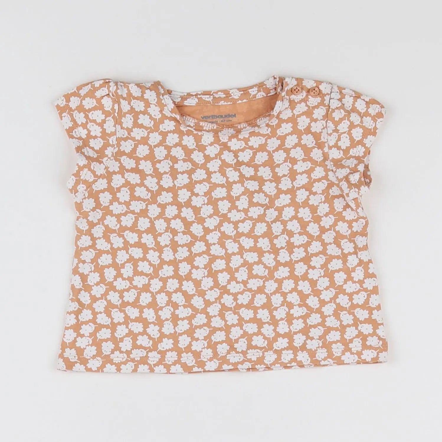 Vertbaudet - tee-shirt rose - 6 mois