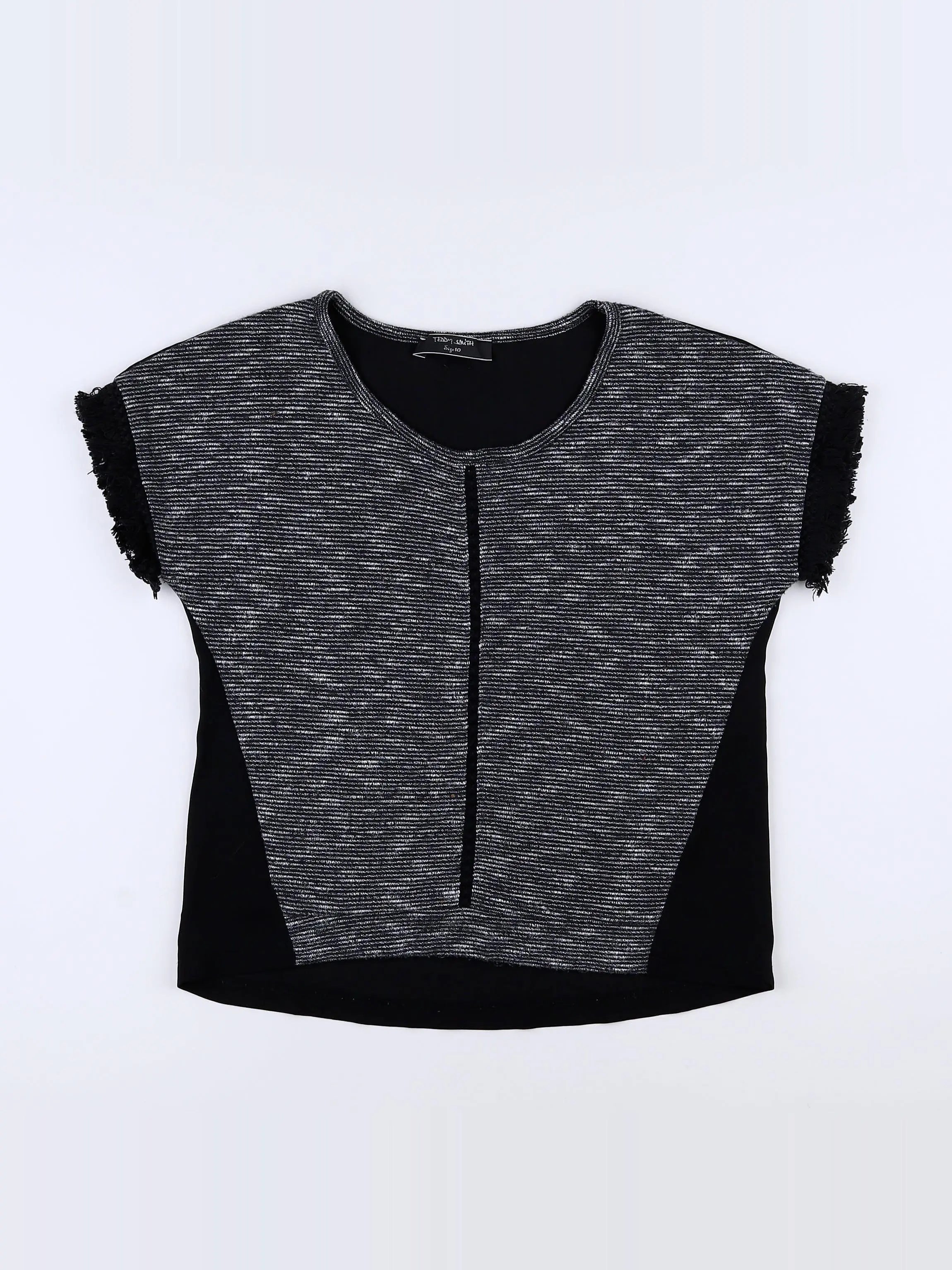 Teddy Smith - tee-shirt noir - 10 ans