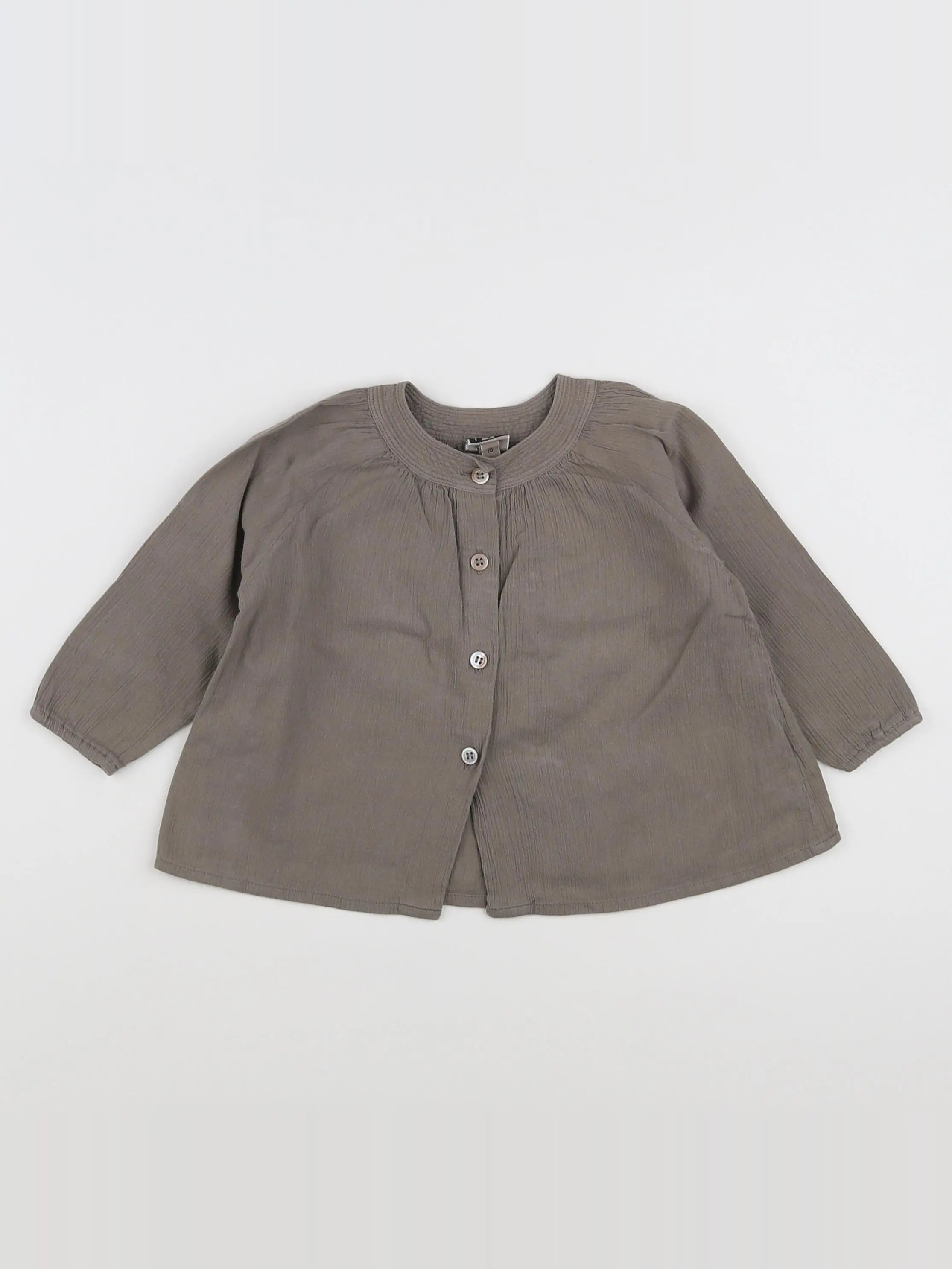 Bonton - chemise marron - 18 mois