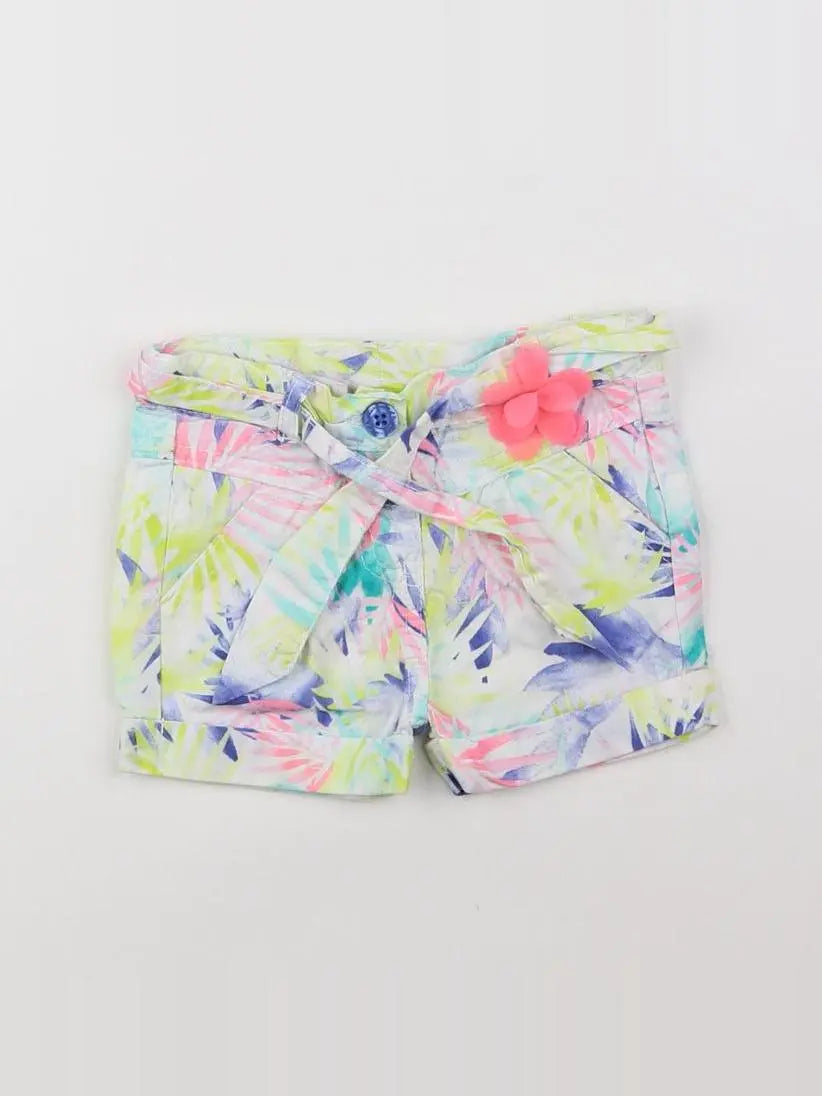 Tape à l'oeil - short multicolore - 12 mois