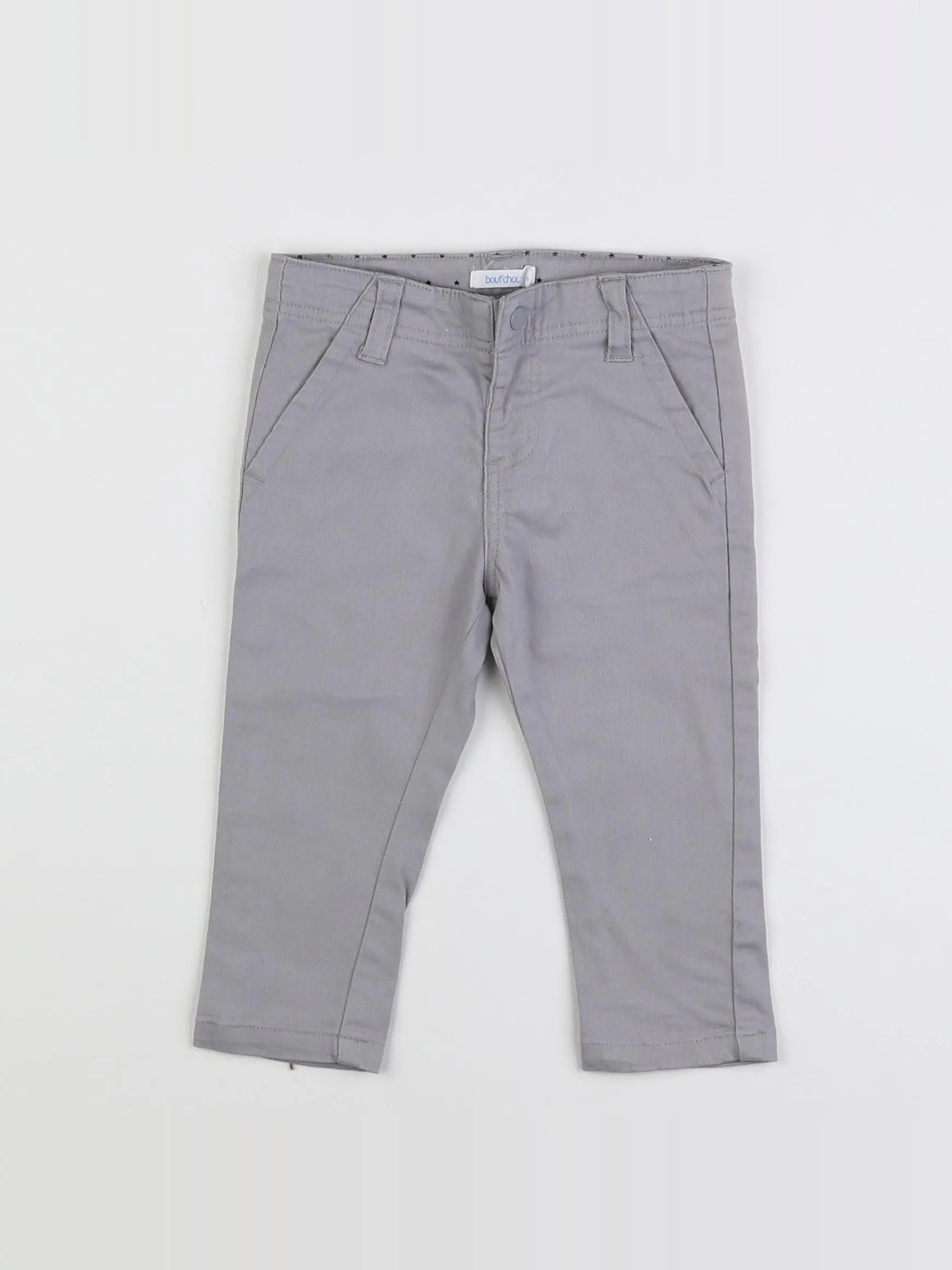 Boutchou - pantalon gris - 9 mois