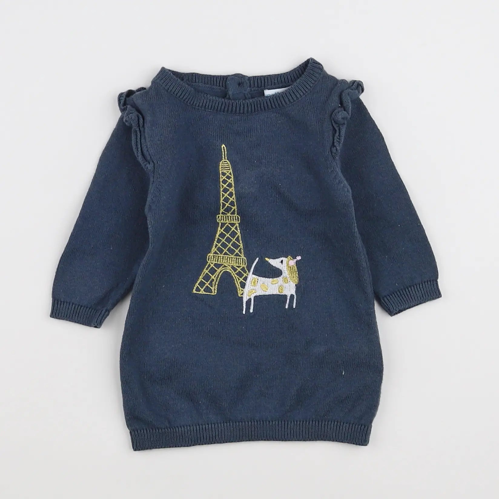 Vertbaudet - robe bleu - 3 mois