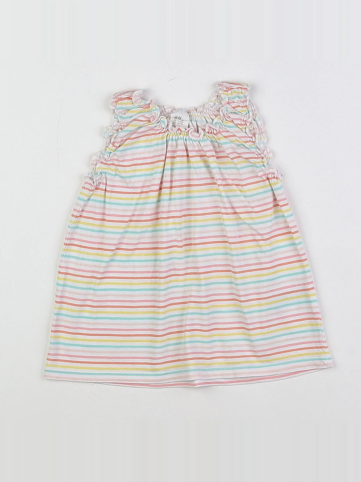 H&M - robe multicolore - 9/12 mois
