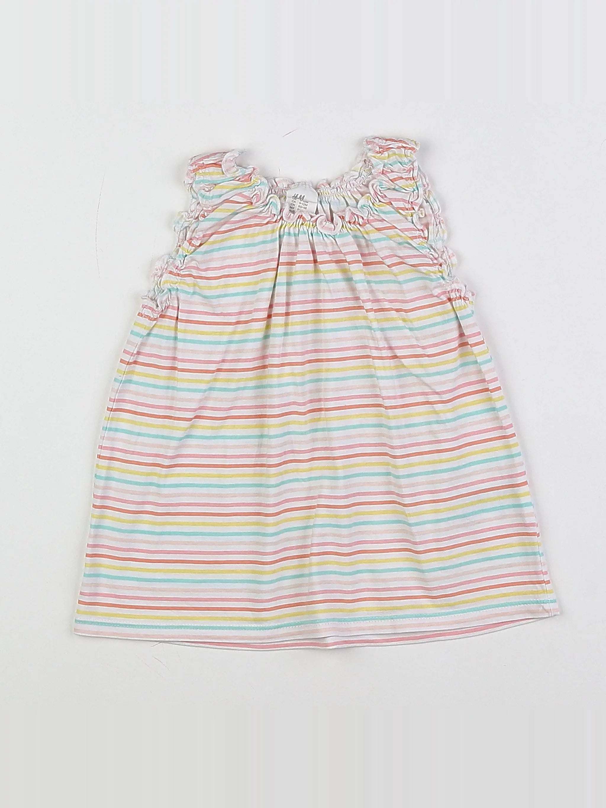 H&M - robe multicolore - 9/12 mois