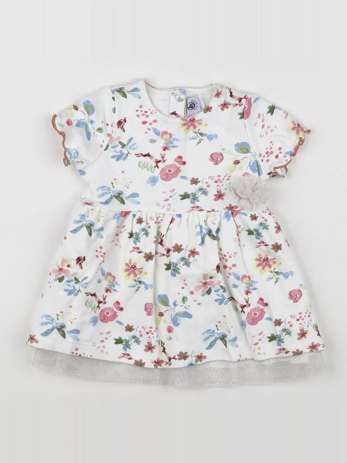 Petit Bateau - robe multicolore - 6 mois