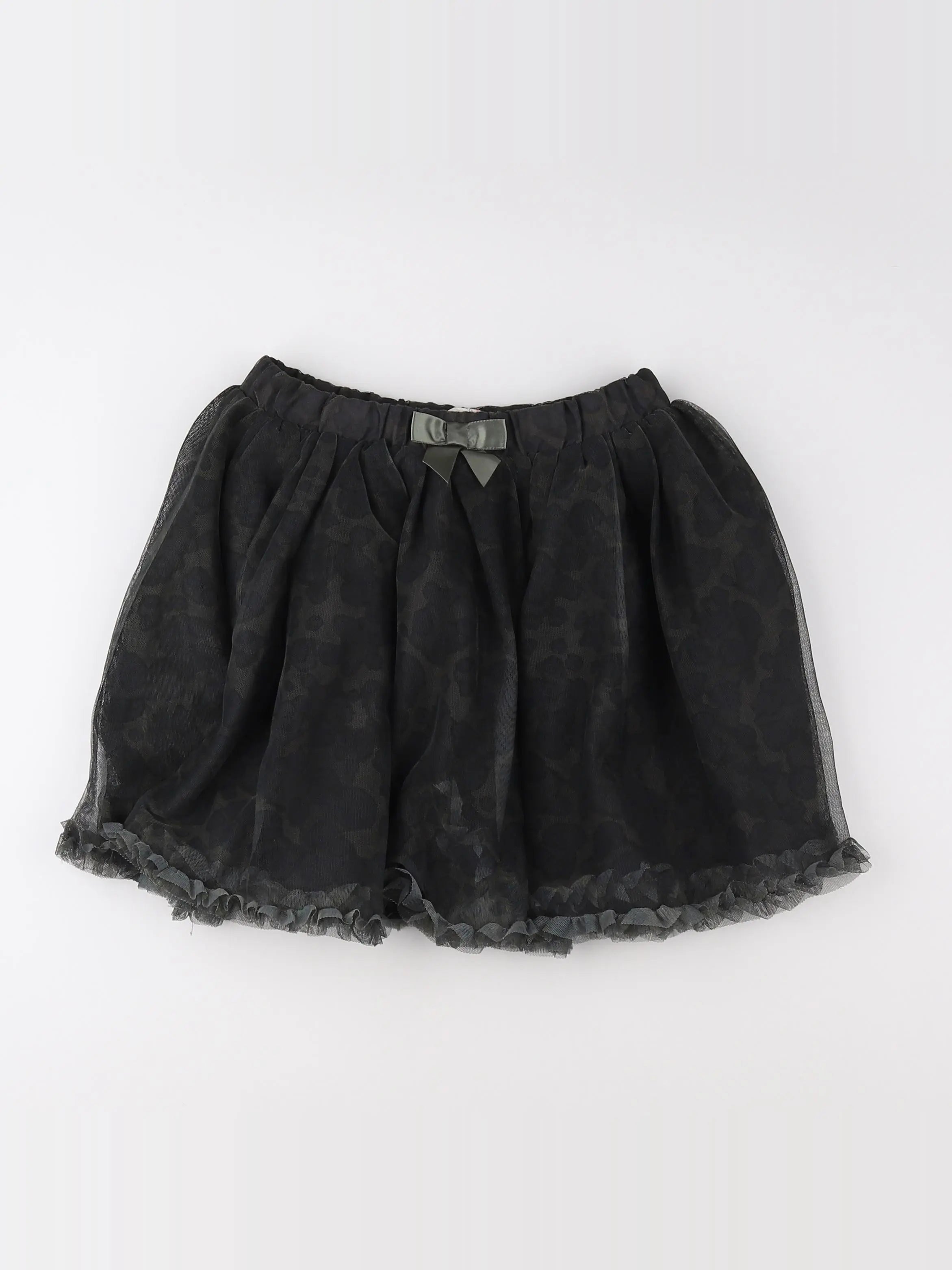 H&M - jupe gris, vert - 7/8 ans