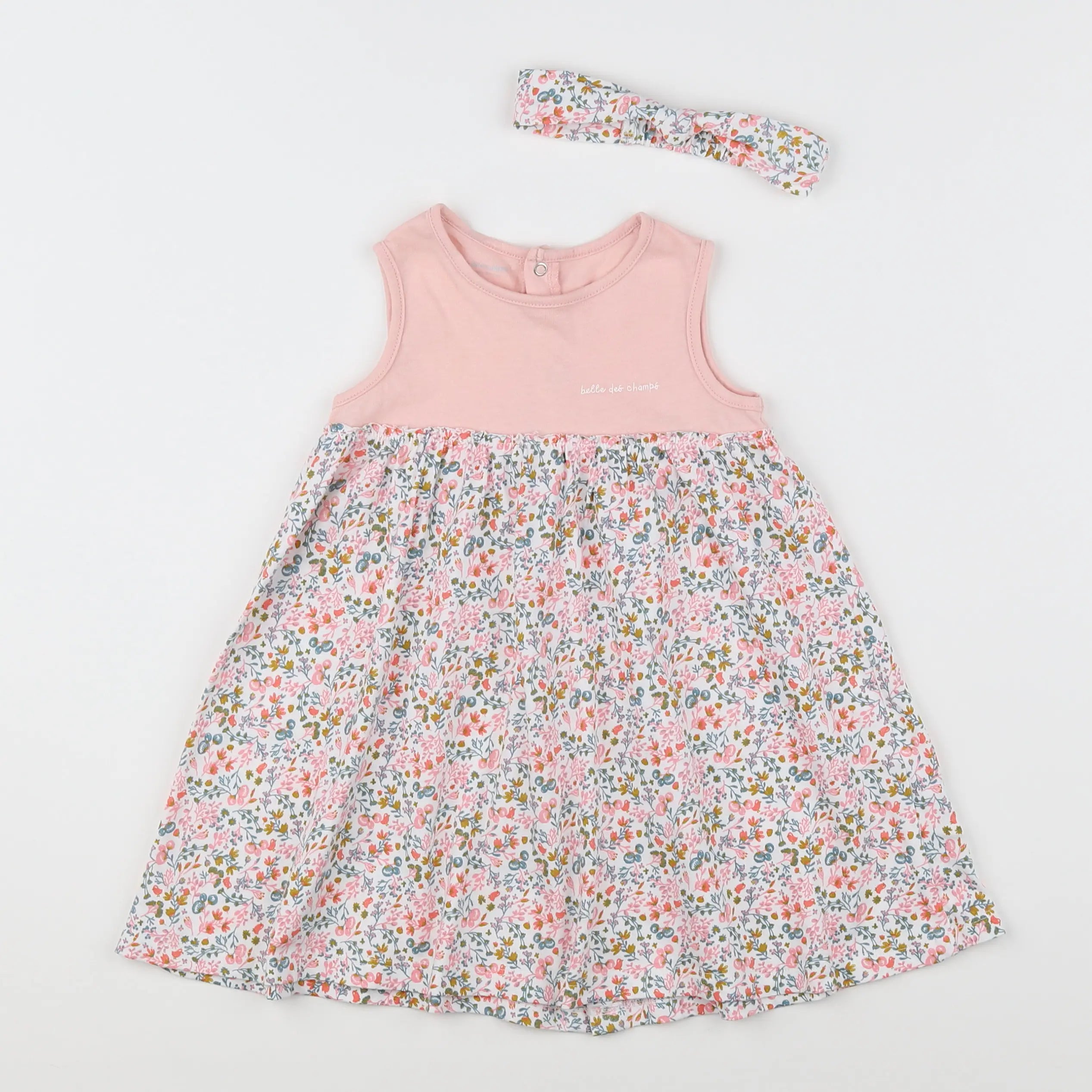 Vertbaudet - robe multicolore - 18 mois