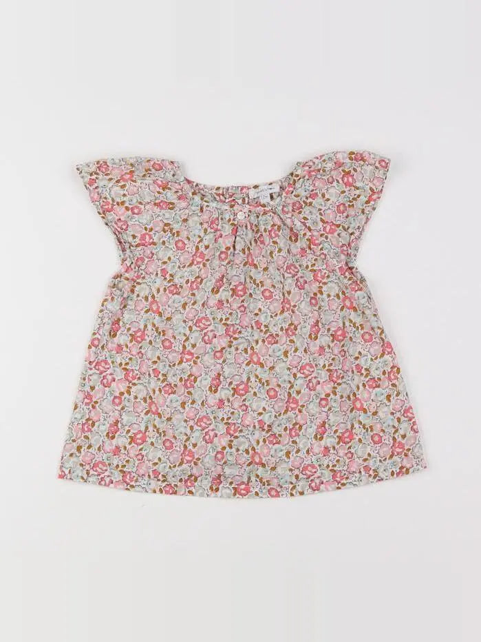 Boutchou - blouse multicolore - 12 mois