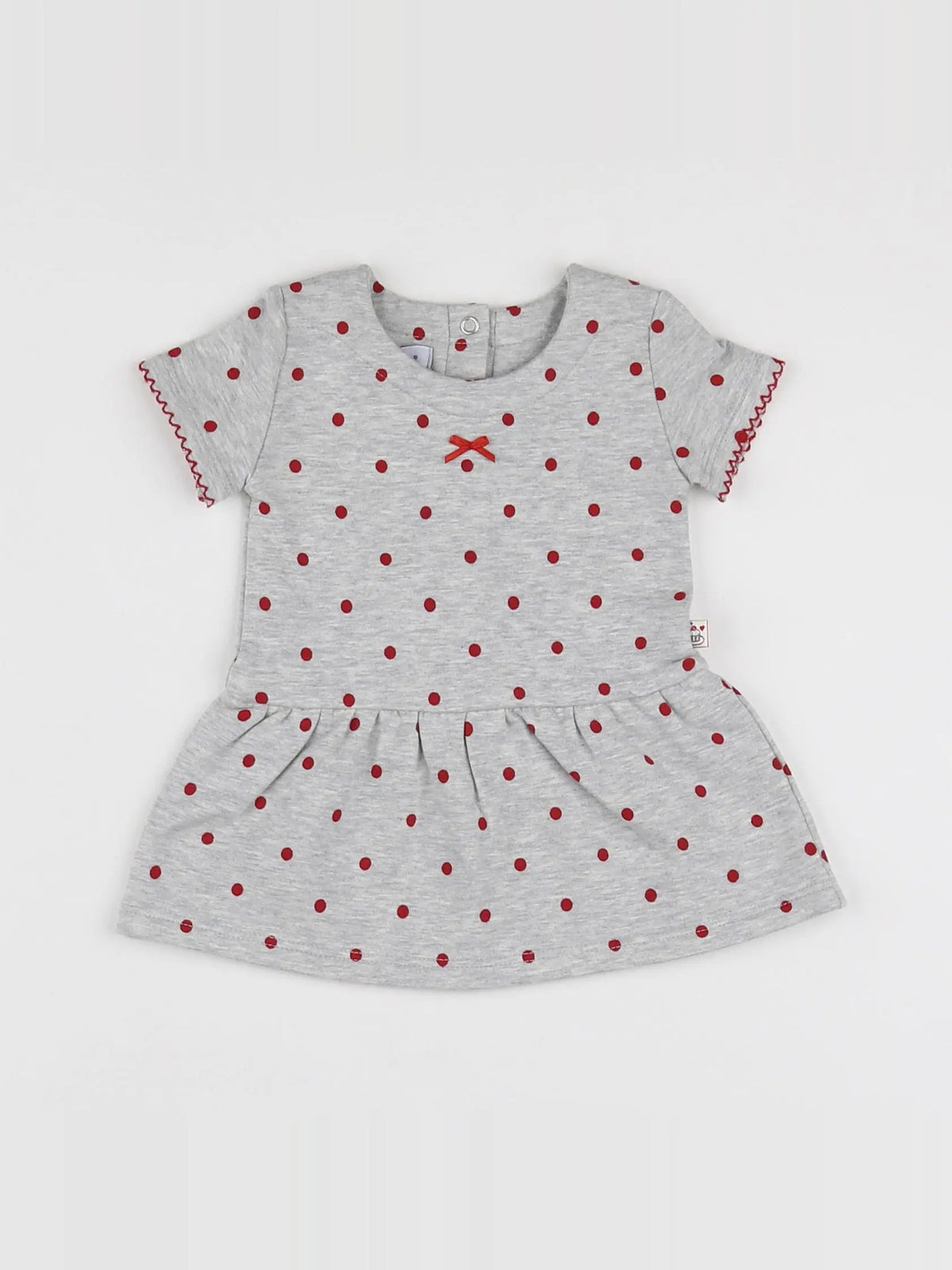 Absorba - robe gris, rouge (état neuf) - 1 mois