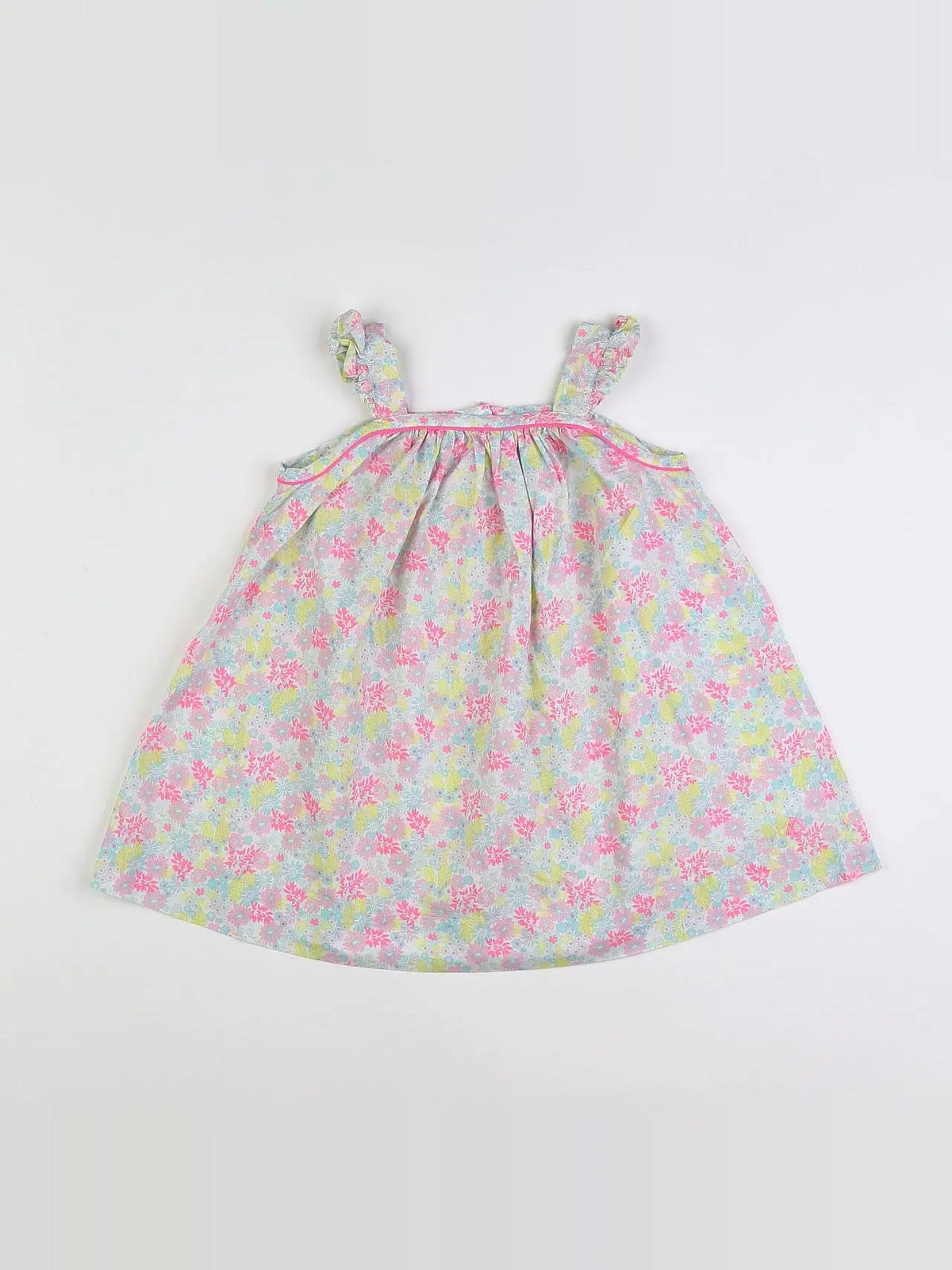 Petit Bateau - robe multicolore - 18 mois